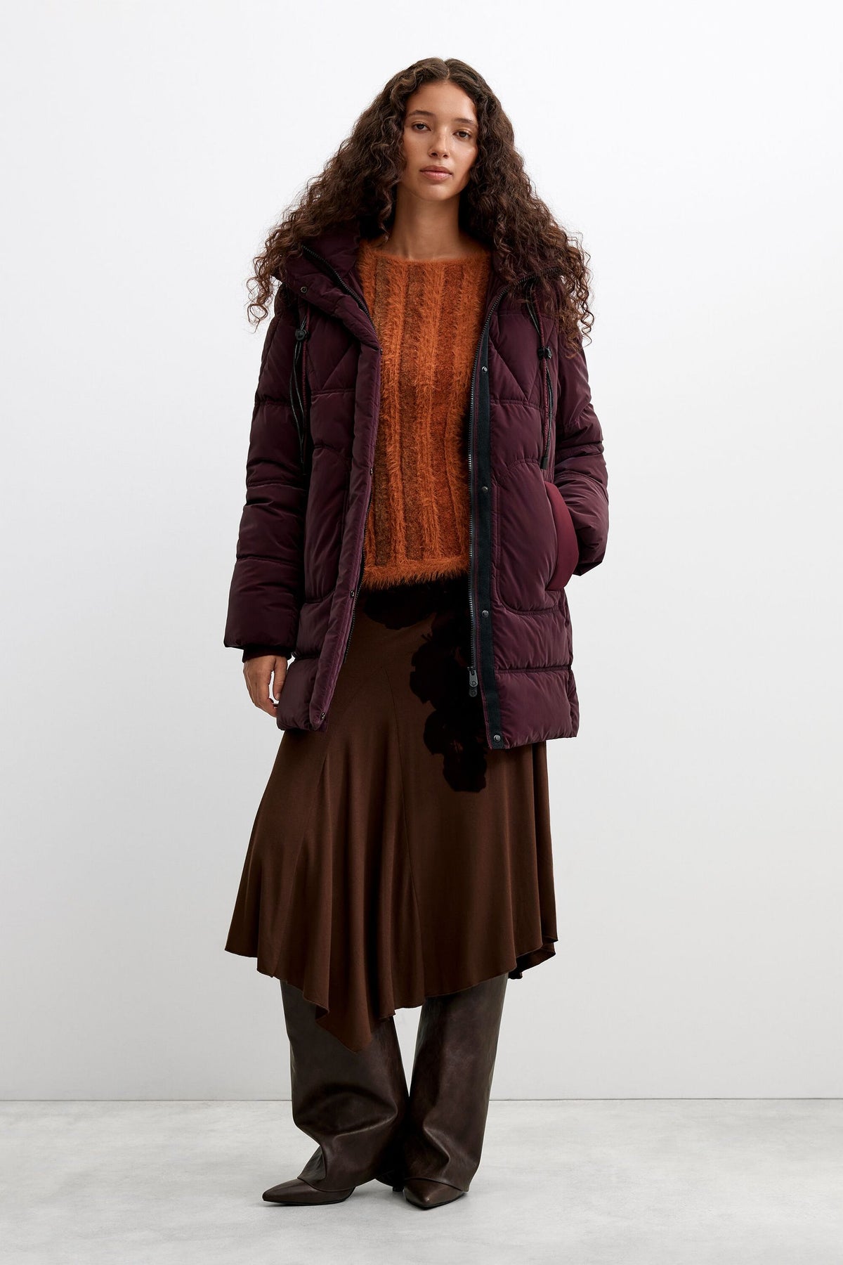 cappotto imbottito lungo 26WWEW543032