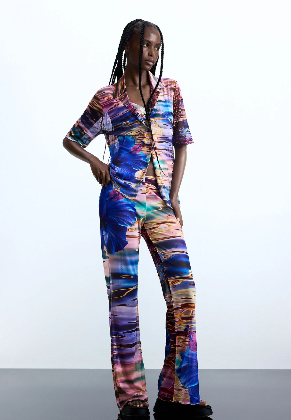 DESIGUAL Women's Blue Shirt