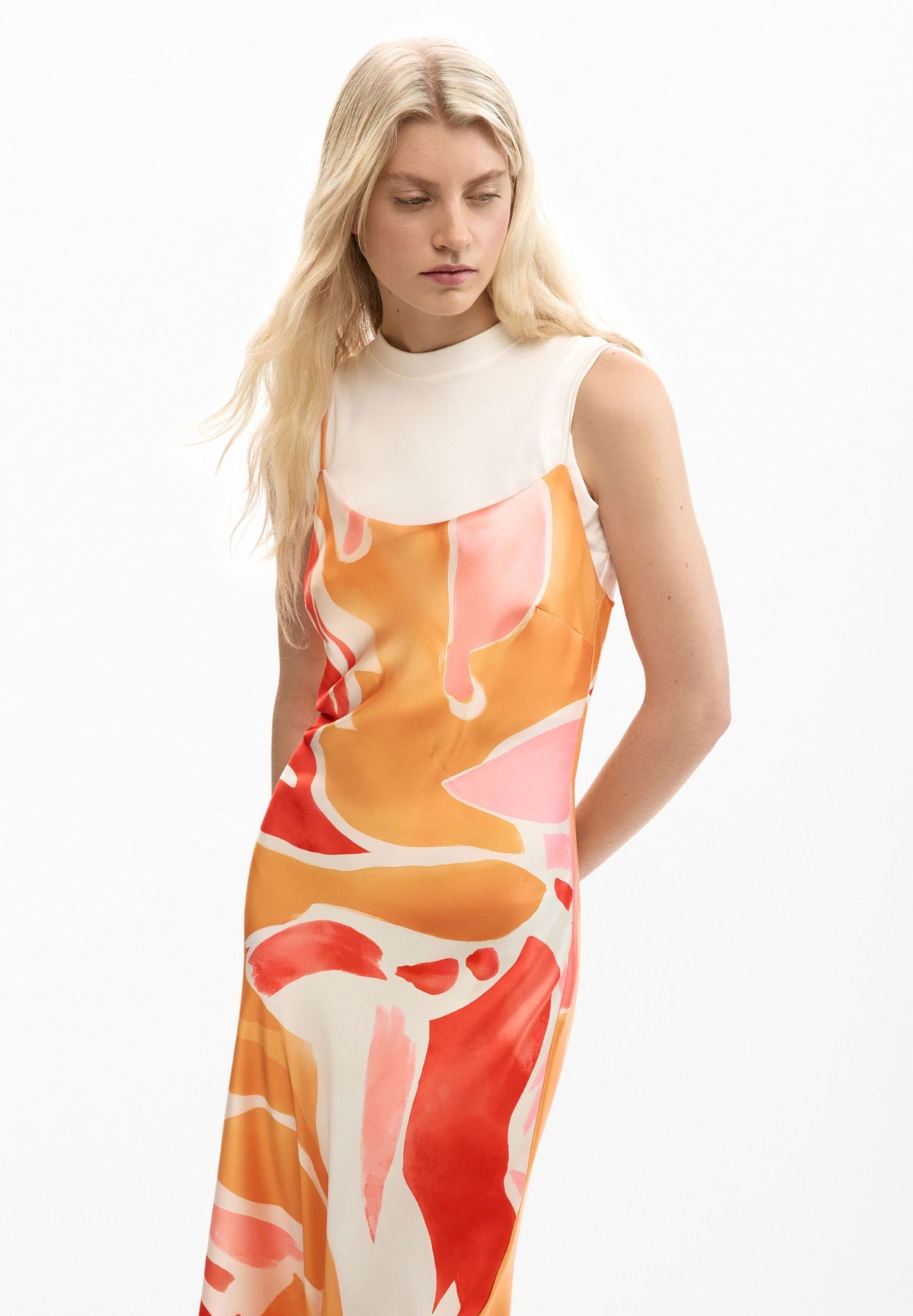DESIGUAL Women's Orange Dresses