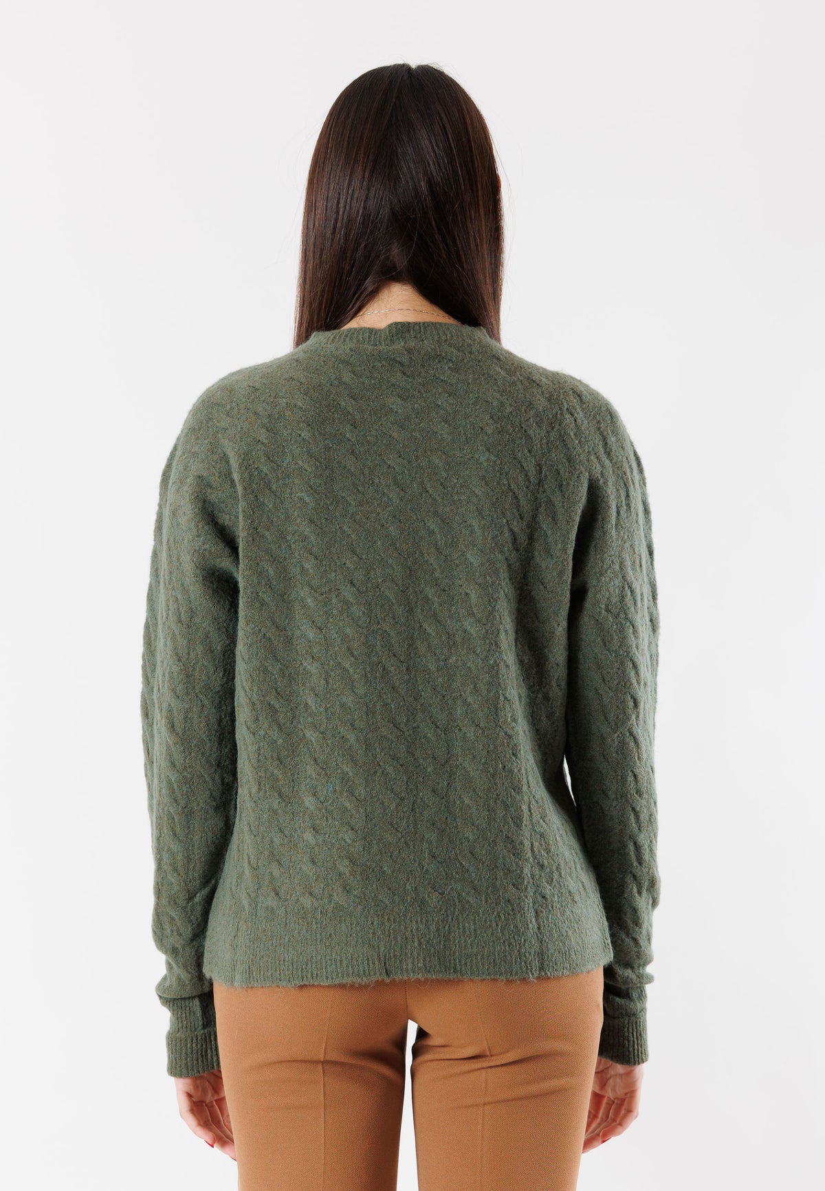 Maglione girocollo misto lana e mohair 3M0885C