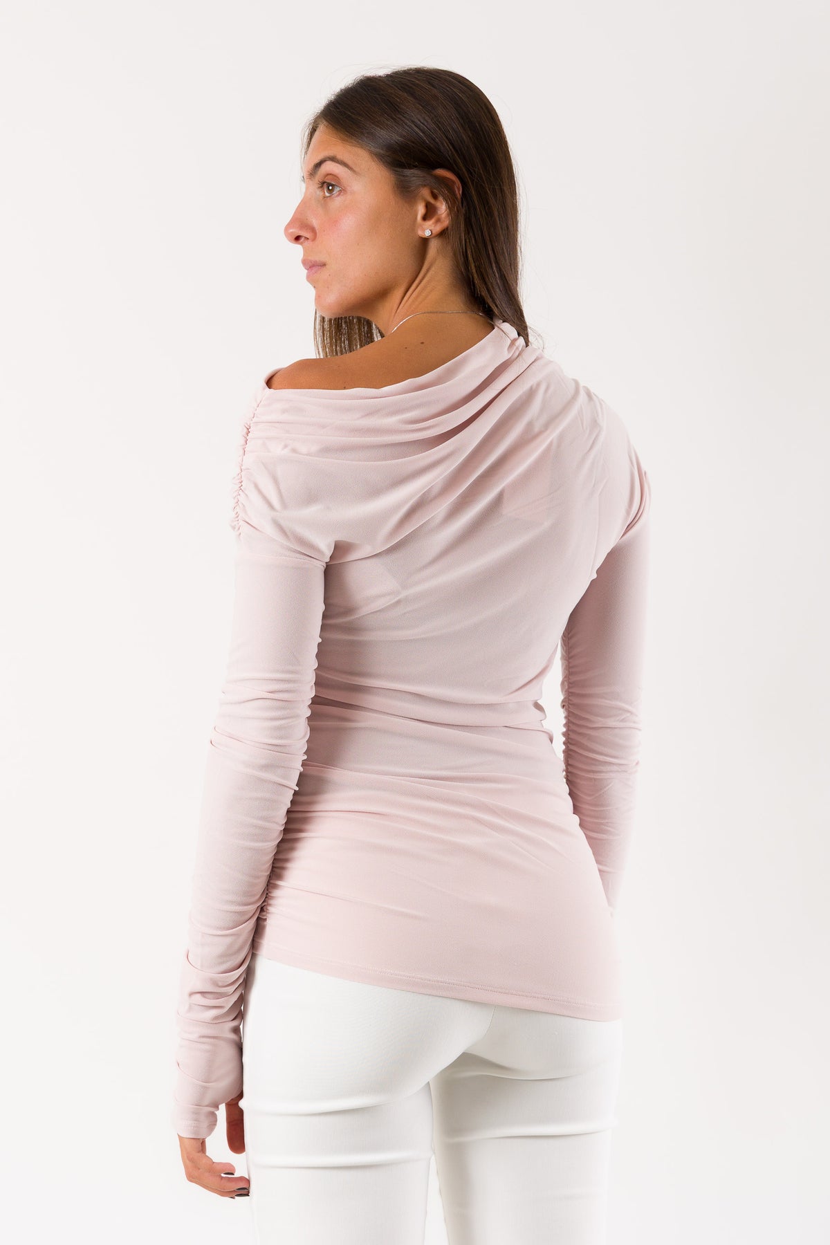 Maglia drappeggiata maniche lunghe 8M0169