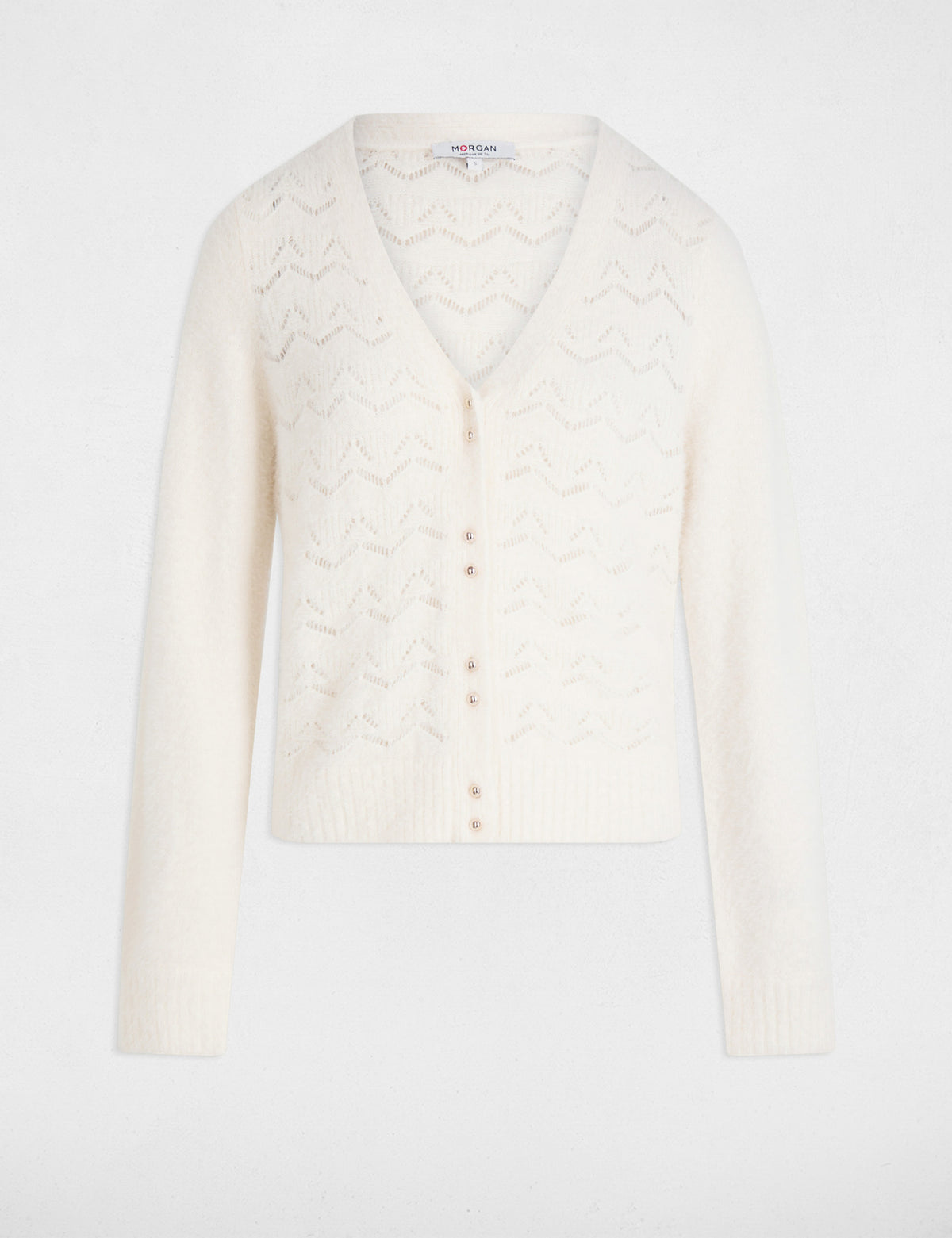 Cardigan con lavorazione traforata MLILY