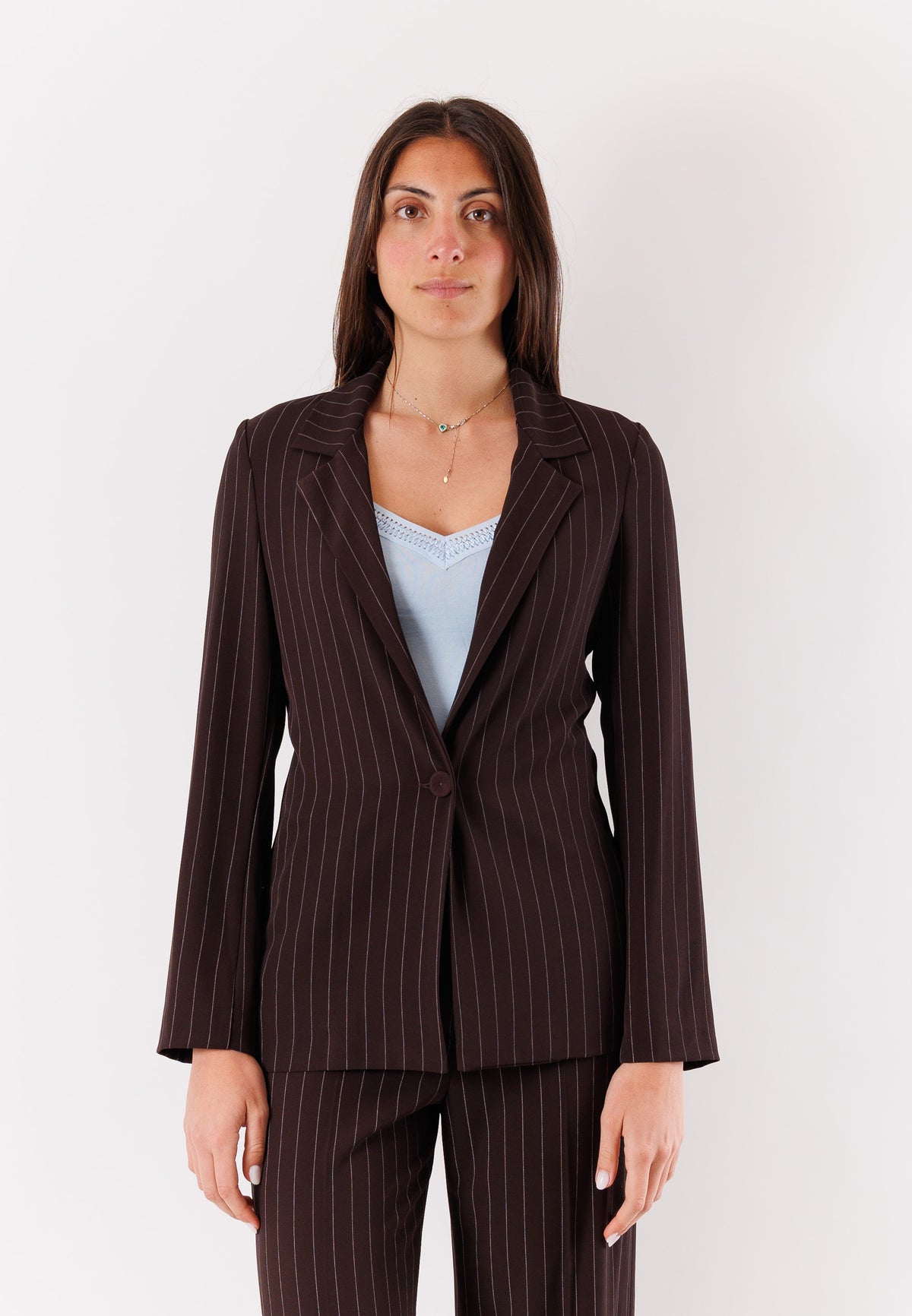 MESANGE Women's Suit Dark Brown