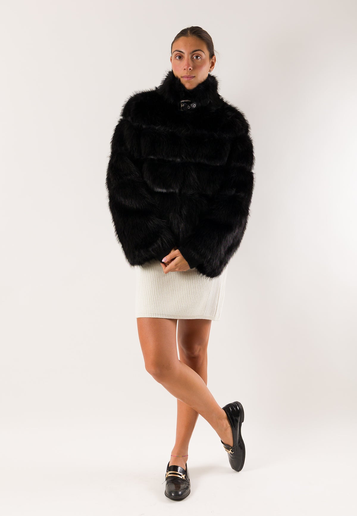 Patrizia Pepe 2O0185 eco-pelliccia cropped