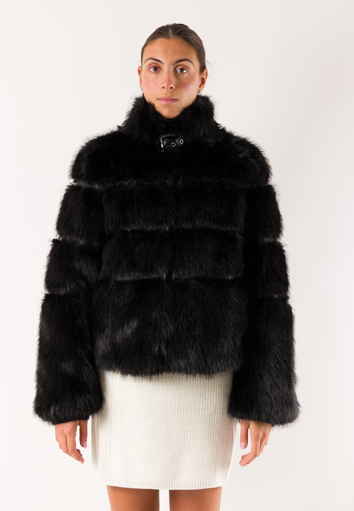Patrizia Pepe 2O0185 eco-pelliccia cropped