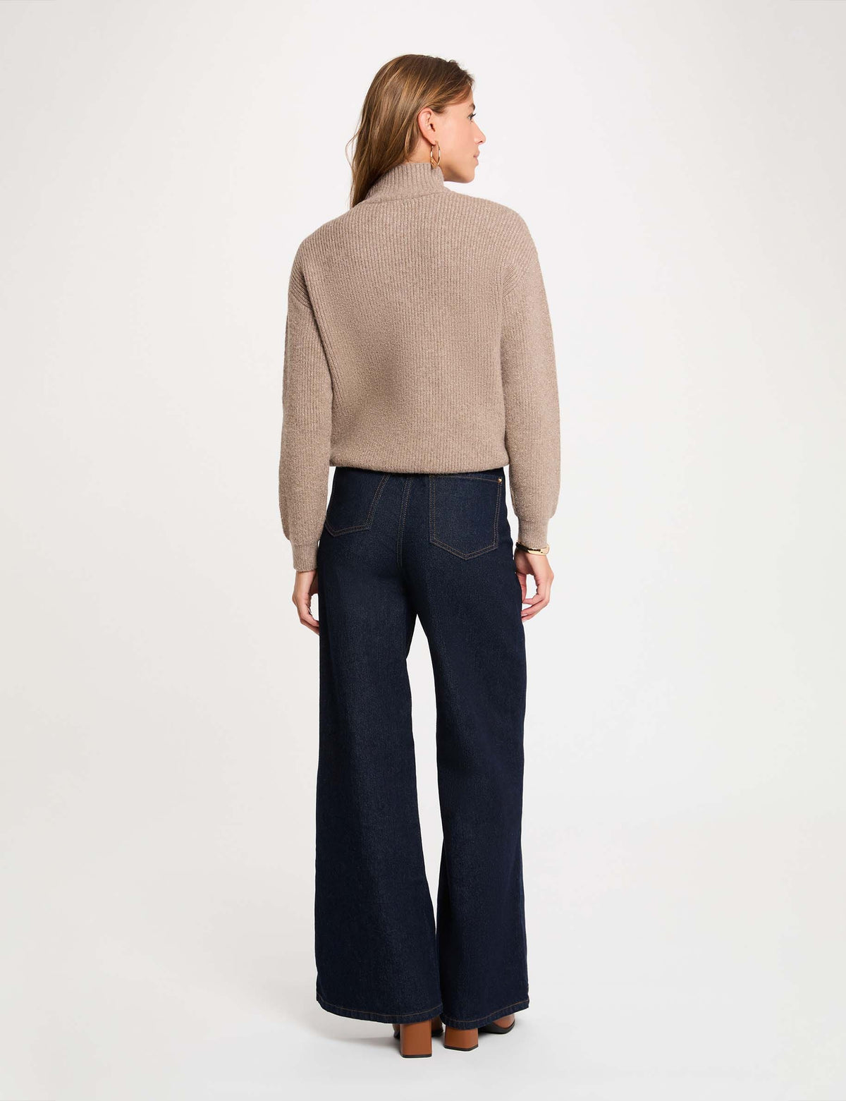 Morgan MSTORE maglia collo alto bottoni
