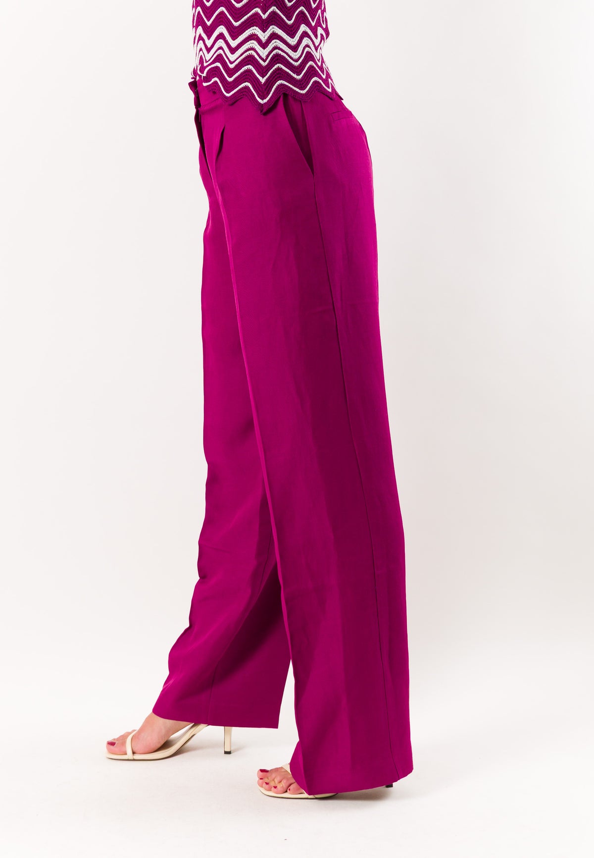 Pantaloni ampi in lino PCAPI - TAGLIE FRANCESI