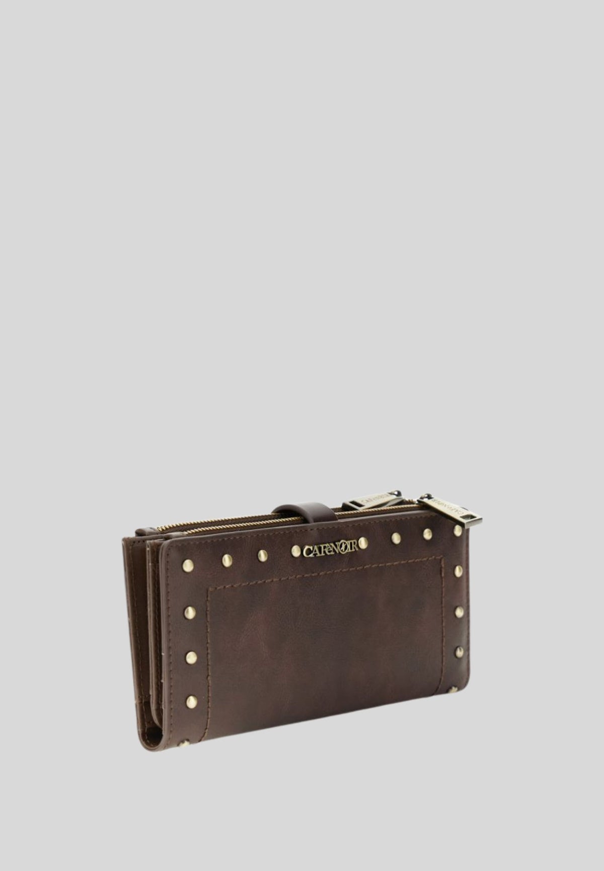 Portafoglio grande con zip effetto pelle vintage C4AG1112M