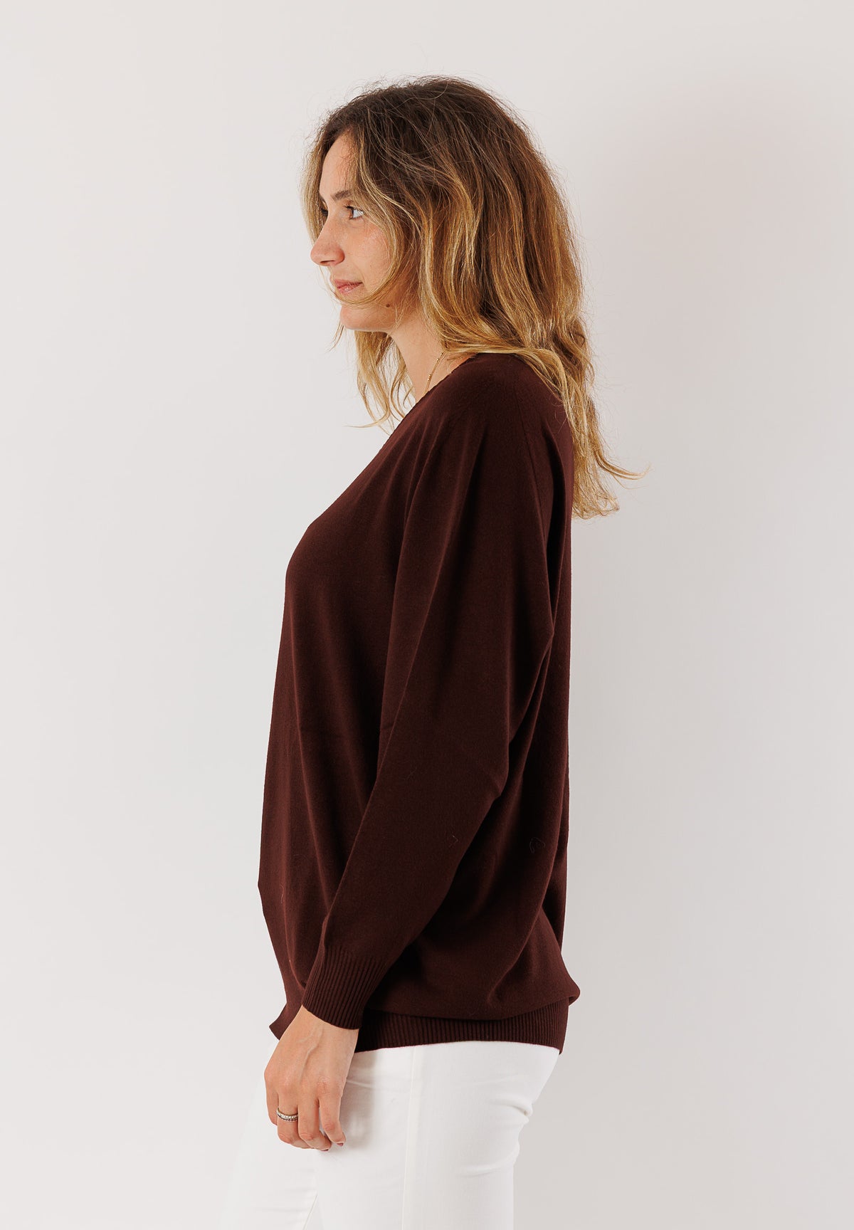 Maglia viscosa Scollo a V linea morbida 3M0815C