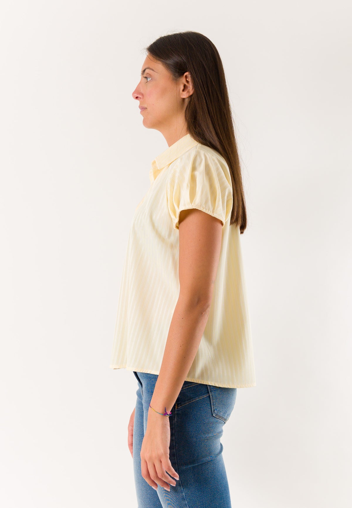 camicia maniche corte a righe PE26255