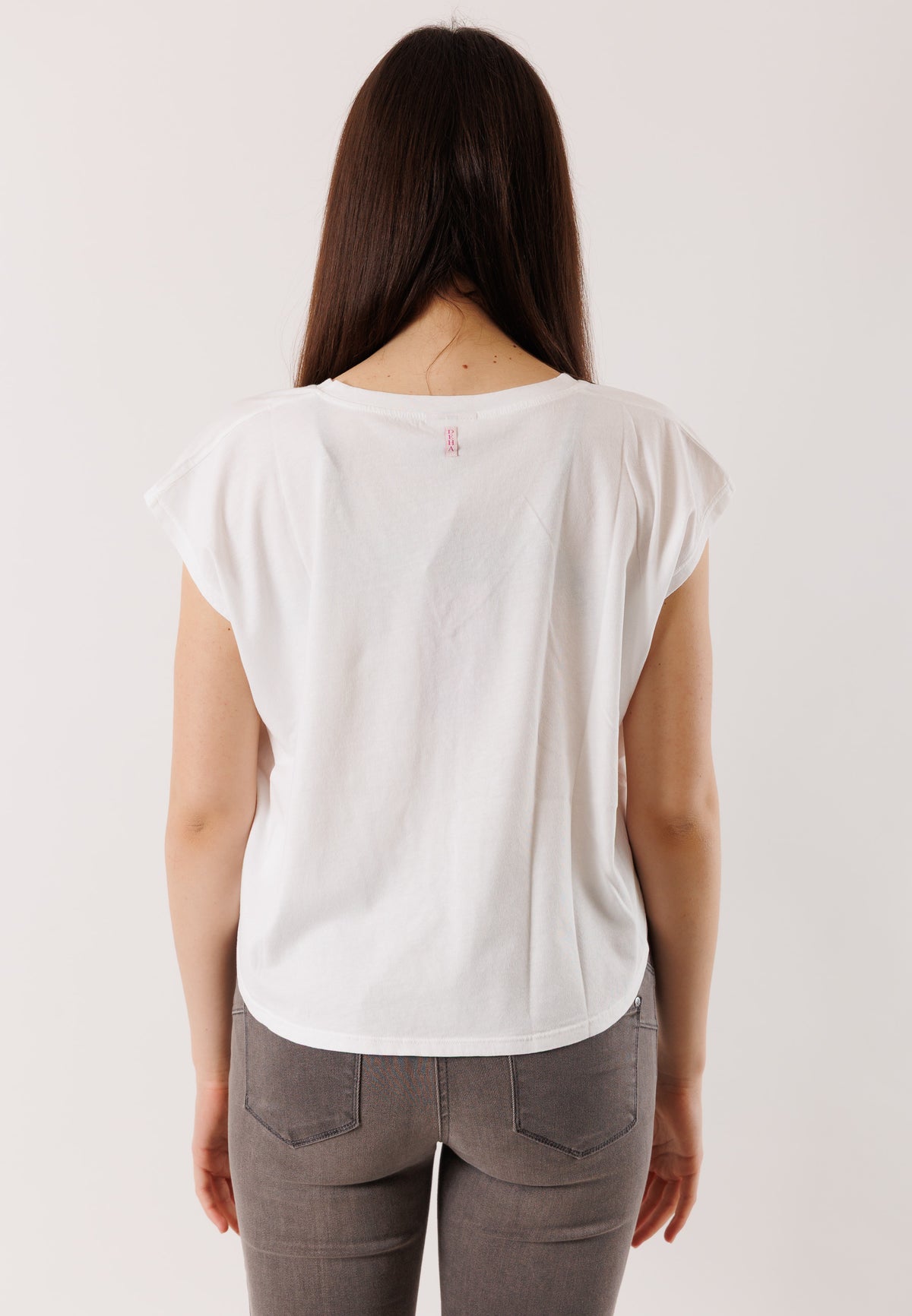 T-shirt morbida scollo V D42400