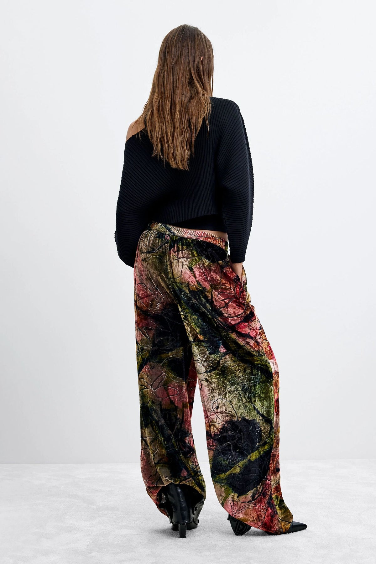 Pantalone lungo in velluto M. C. Lacroix 26WWPW163021