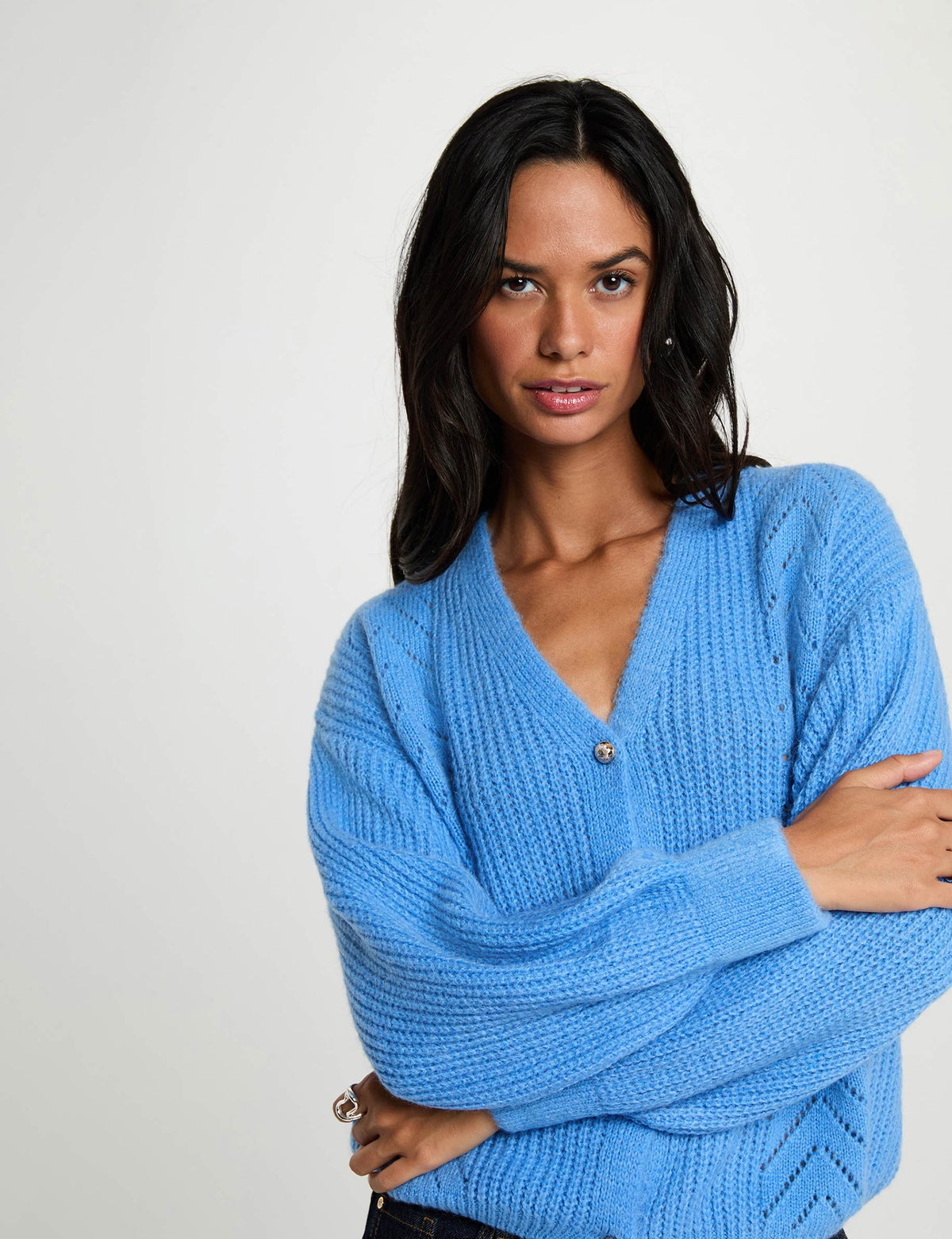 Morgan MOUNTA cardigan traforato scollo V