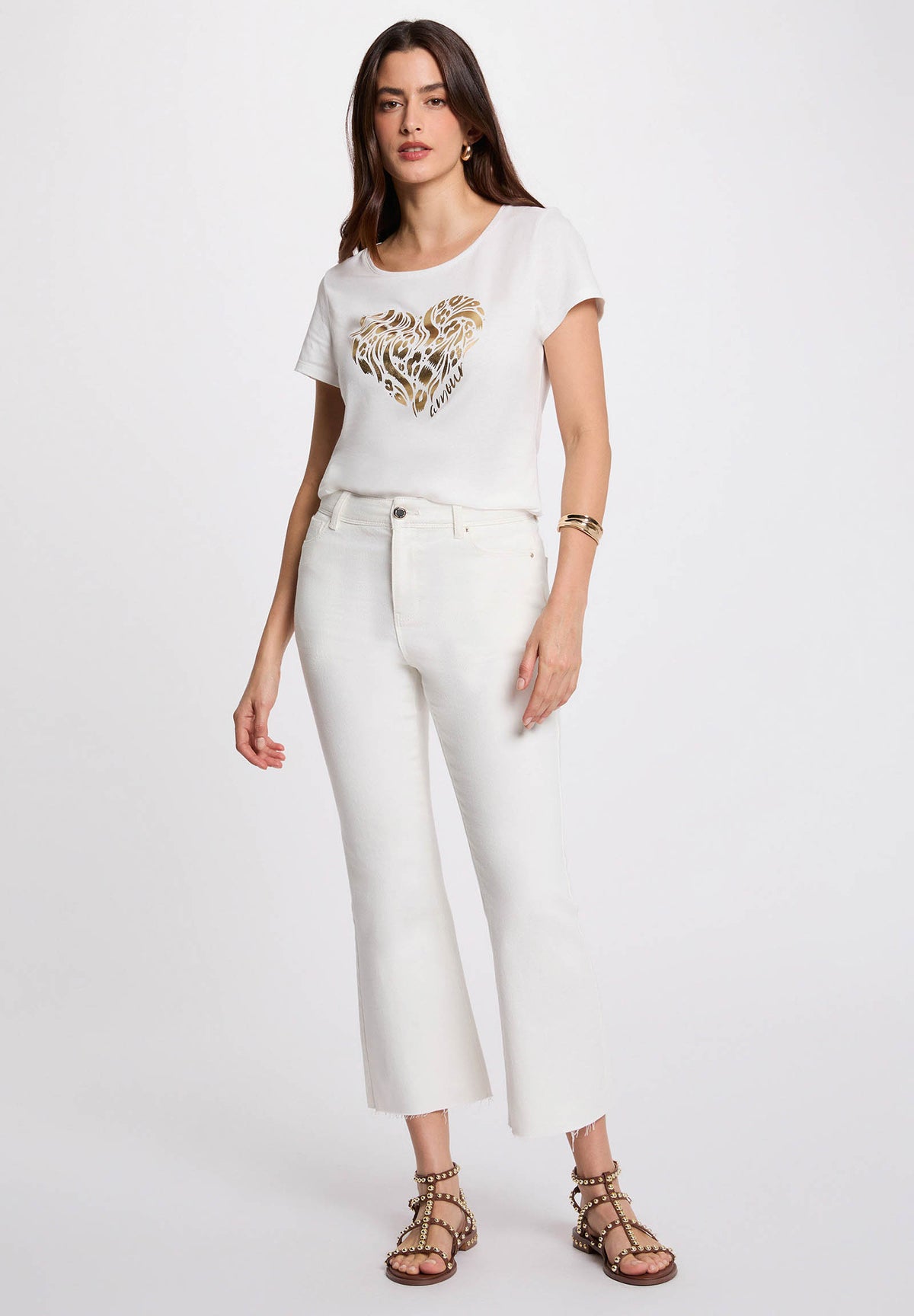 T-shirt con grafica cuore DINOU