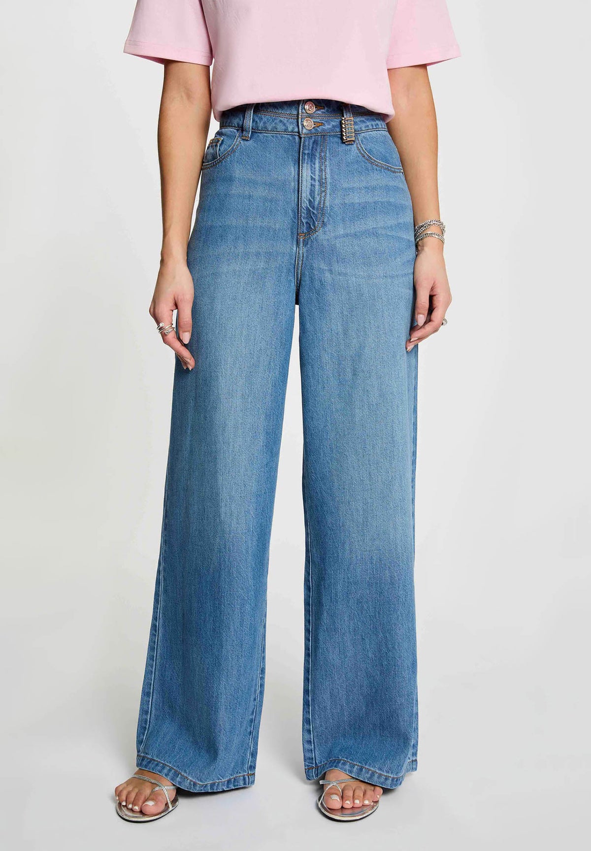 Pantaloni ampi vita alta in Tencel PILOFI - TAGLIE FRANCESI