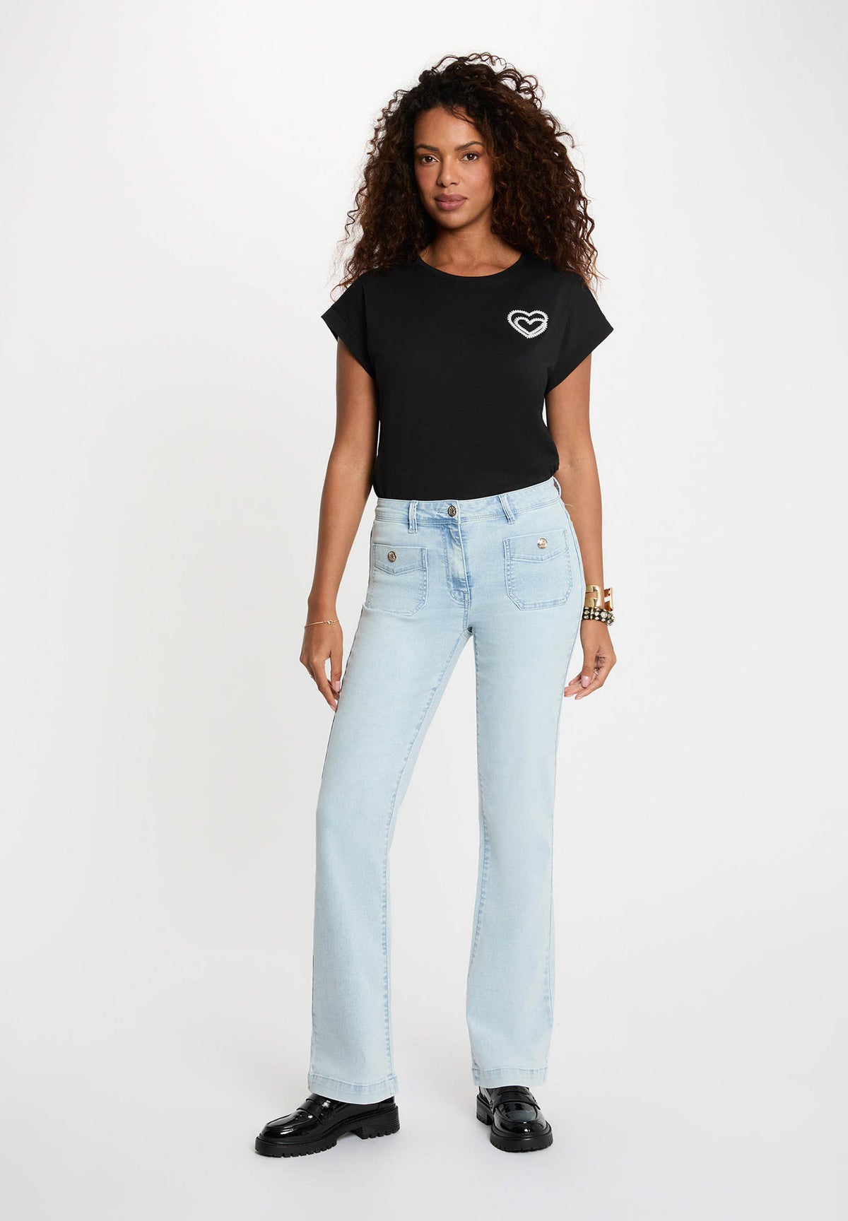 T-shirt con logo cuore DIMOI