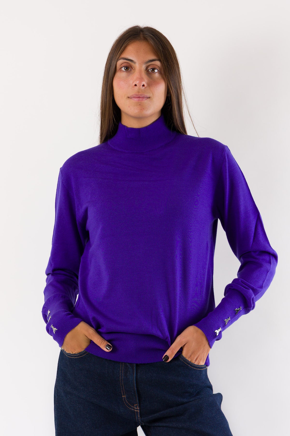 Maglia collo alto FLY su polsini 8K0427