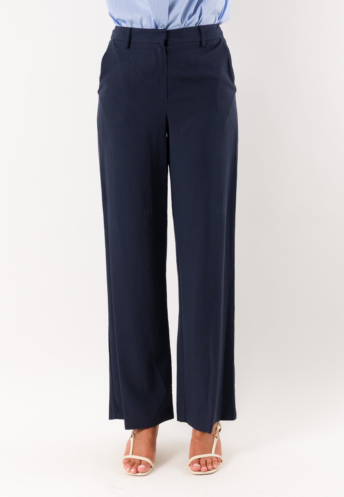 pantalone palazzo con gancio PE26278