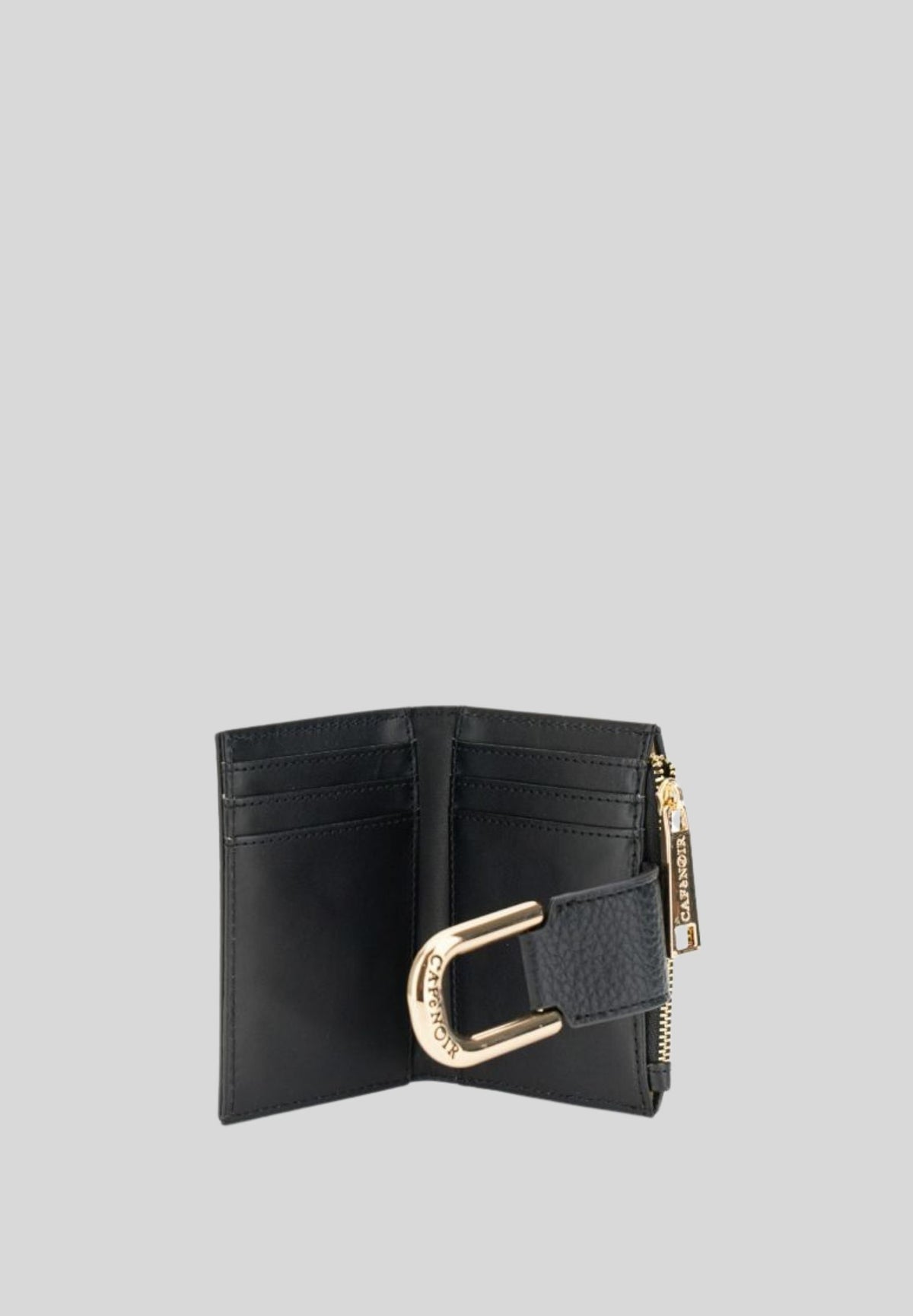 Portafoglio piccolo con zip in effetto pelle C4AD1107N