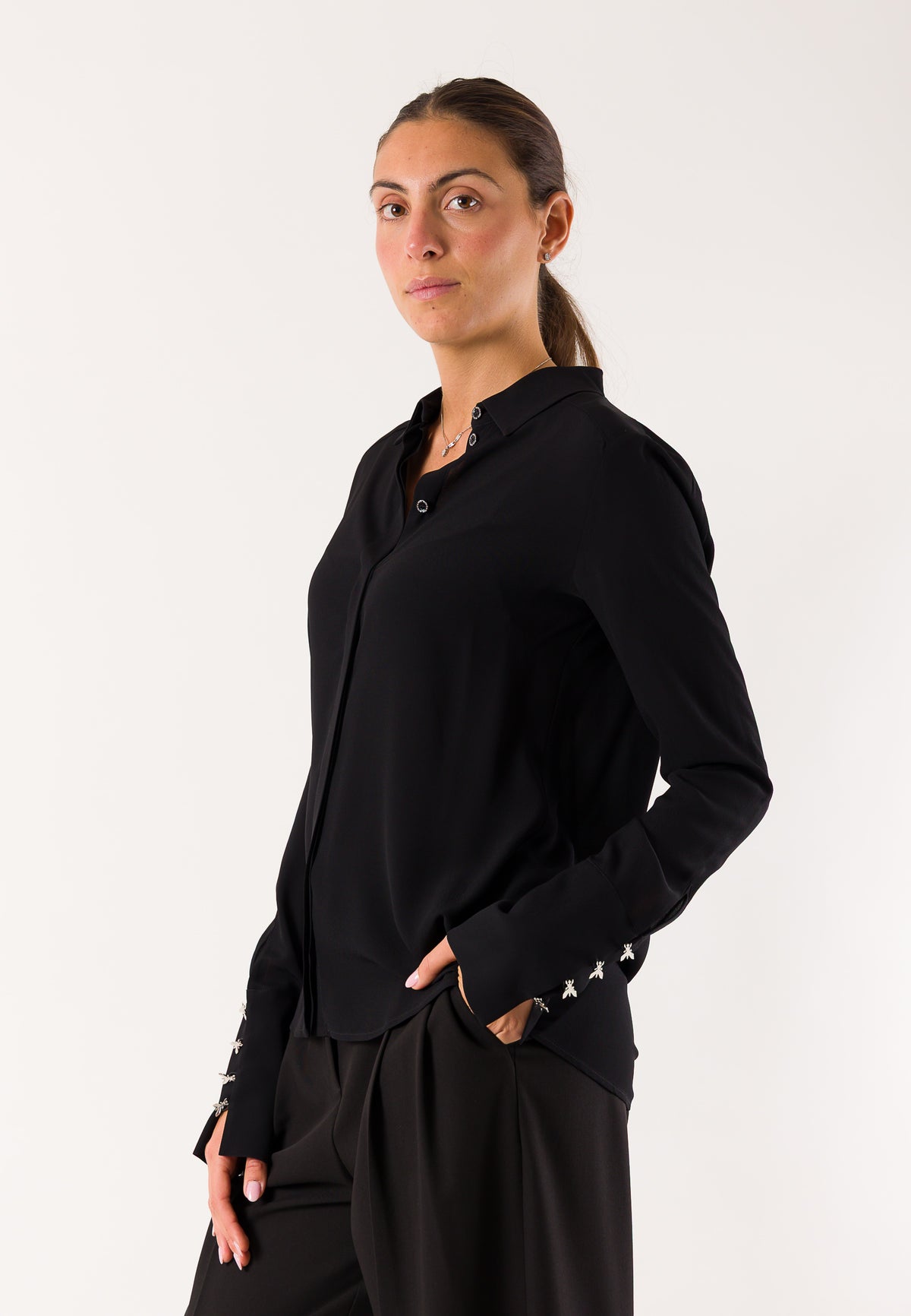 Patrizia Pepe 2C0072 camicia dettagli Fly