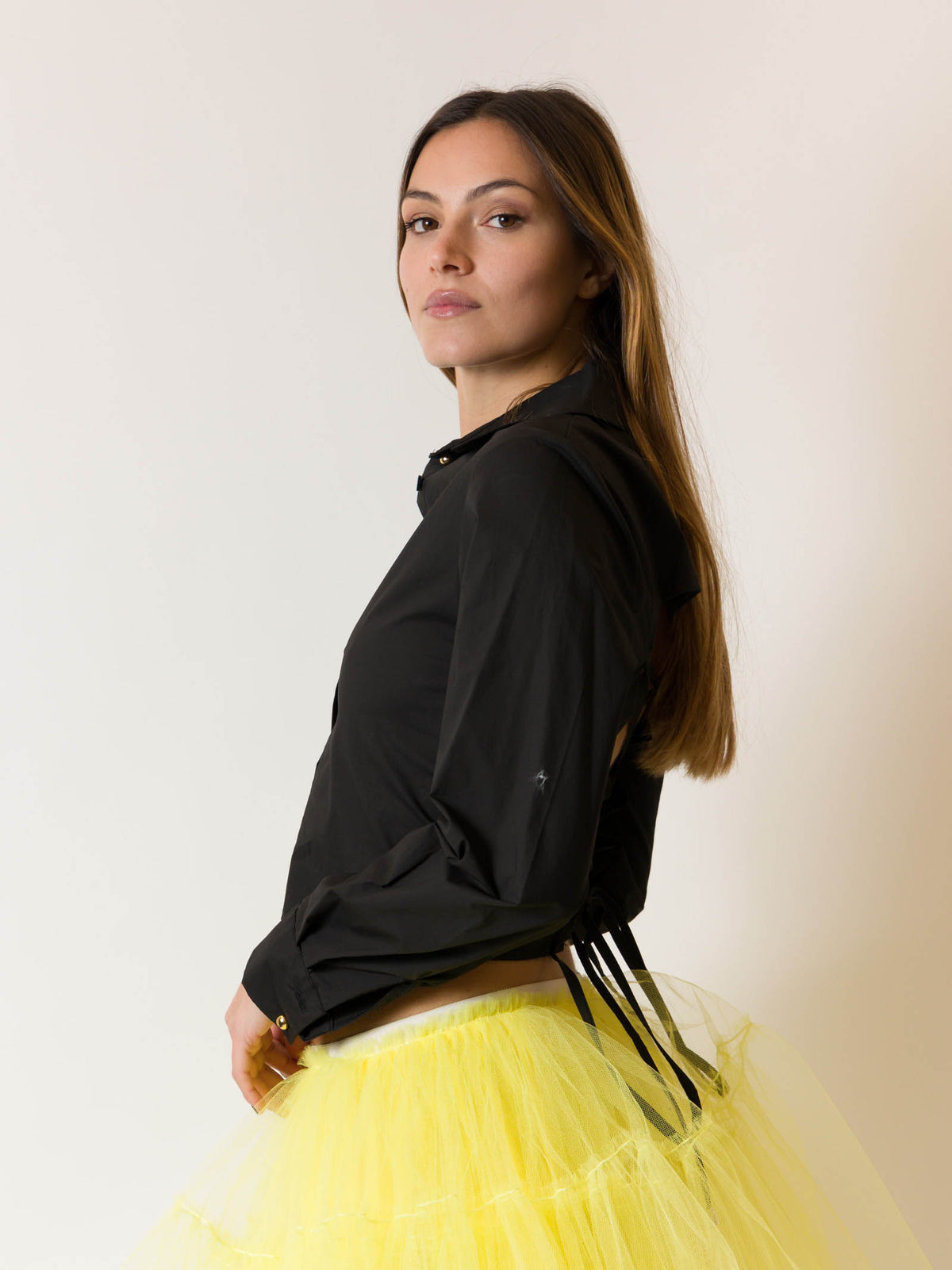 Camicia a incrocio sul retro DV901