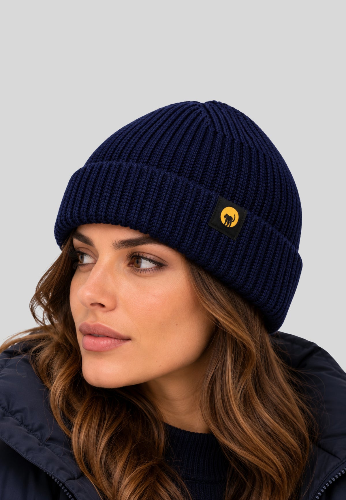 Cappello Unisex Ciesse Piumini Blu Navy in Maglia a Costine KASEMECLIPSE