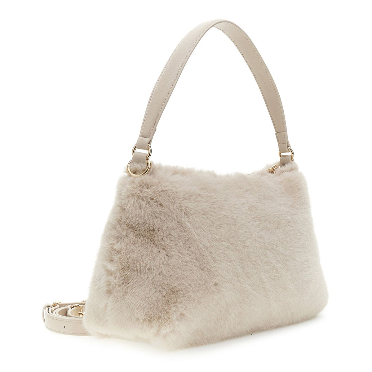borsa a spalla in pelliccia sintetica morbida avorio C3NA1126W021TGUAVORIO