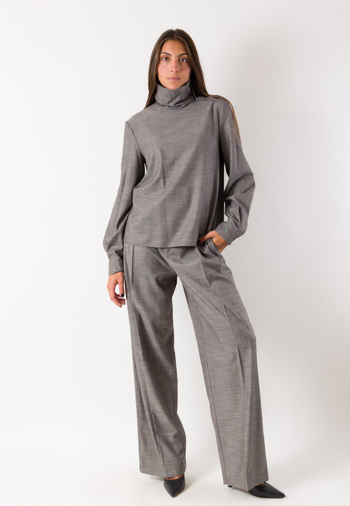 Camicia collo alto morbido 8C0340