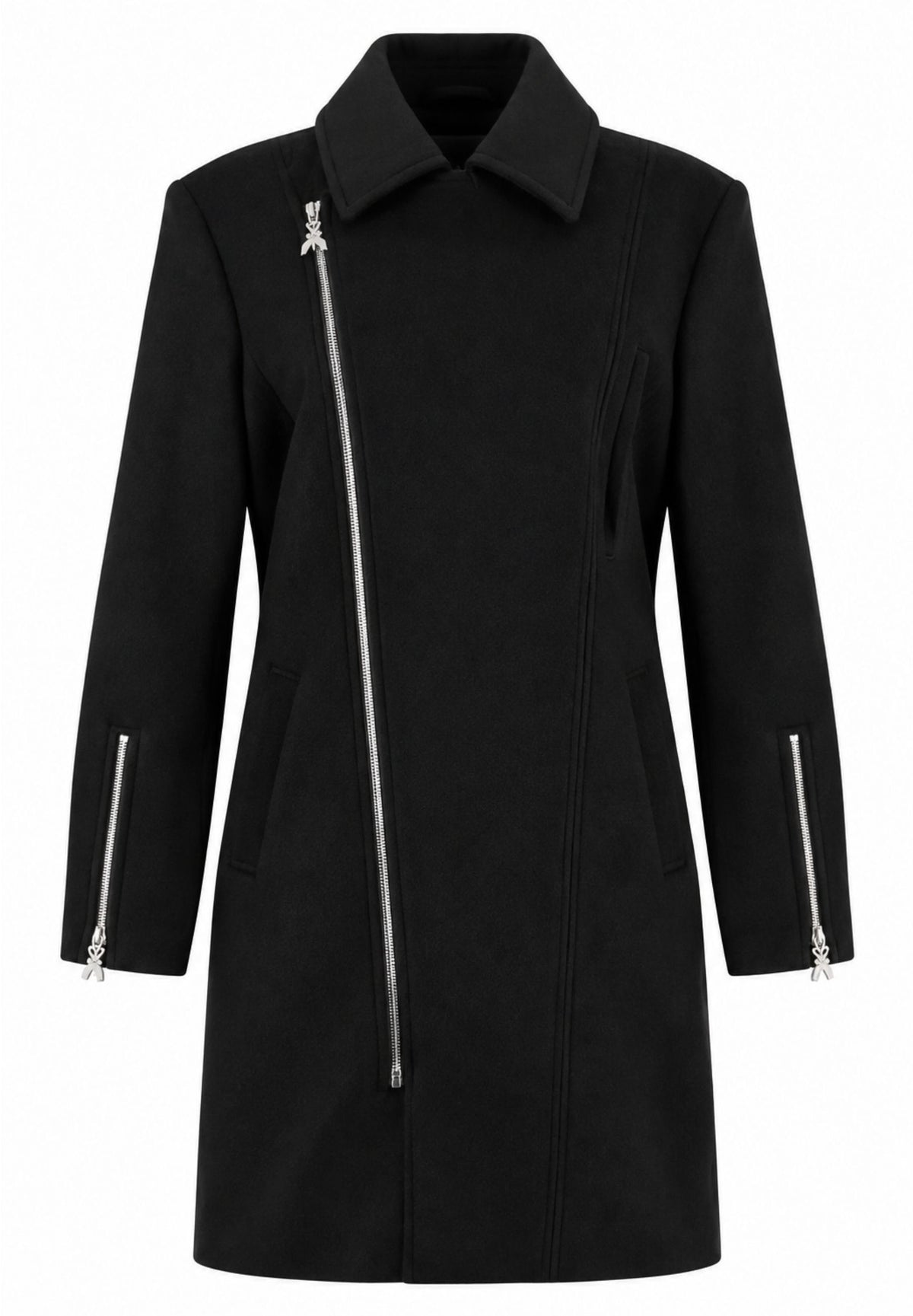 Patrizia Pepe 2O0226 cappotto zip asimmetrica