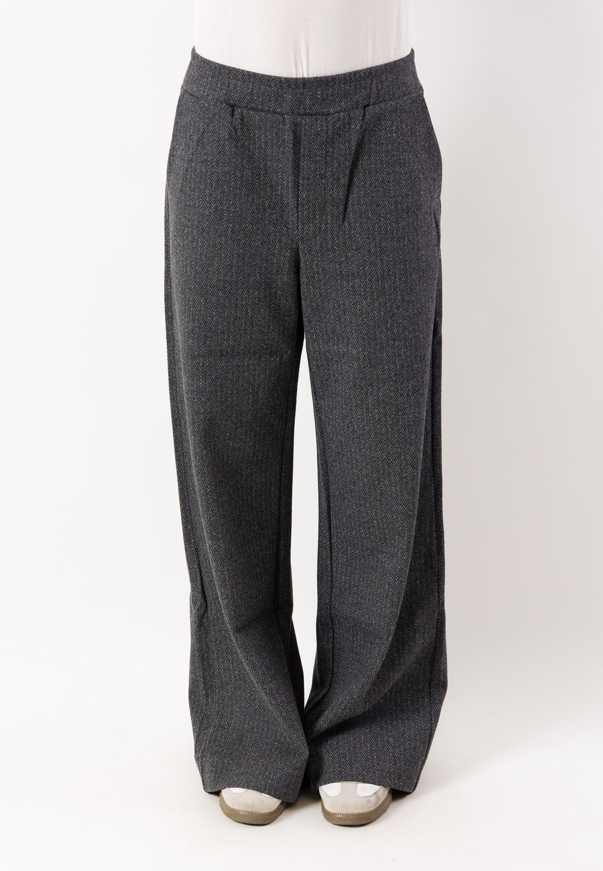 Pantaloni palazzo gessati eleganti D52568
