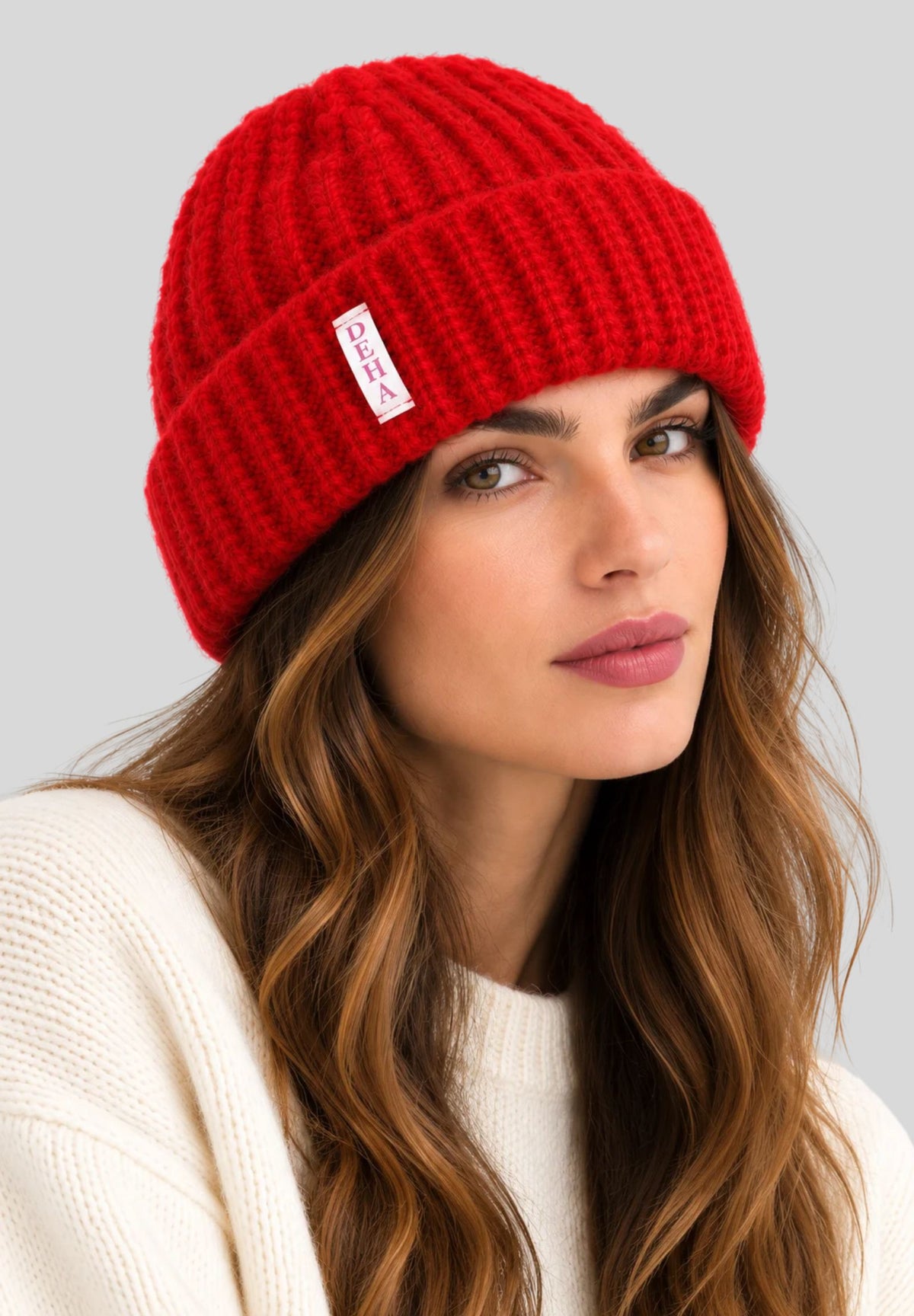 Cappello Donna DEHA in Alpaca e Lana – Rosso D5291266220