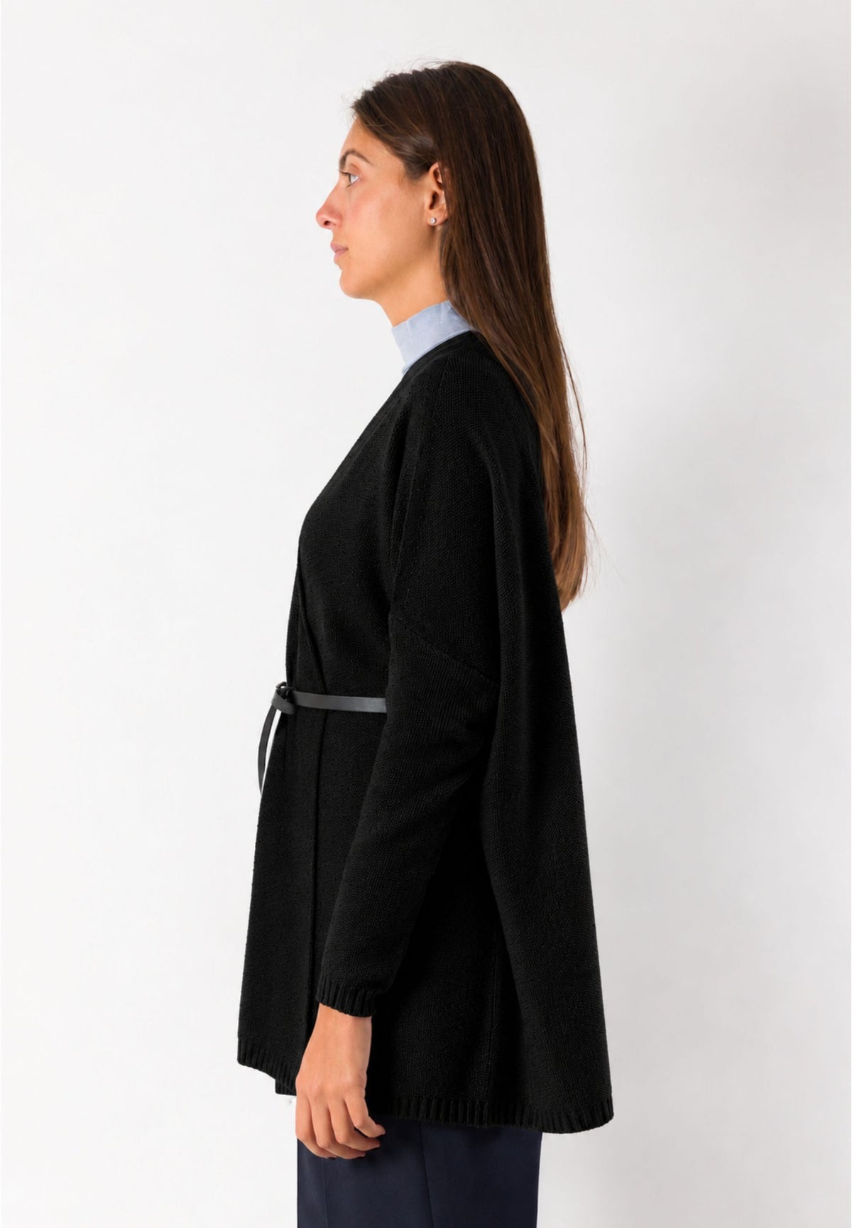 Cardigan incrociato con cintura 3M1745