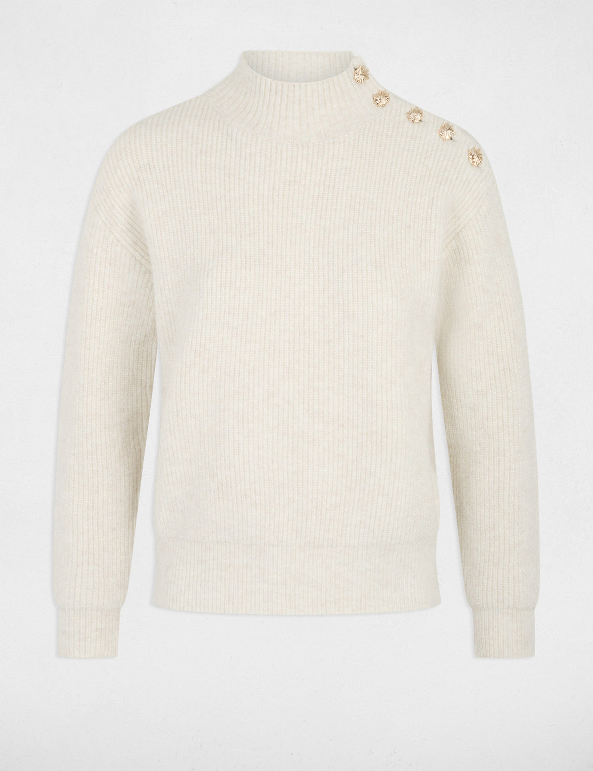 Morgan MSTORE maglia collo alto bottoni