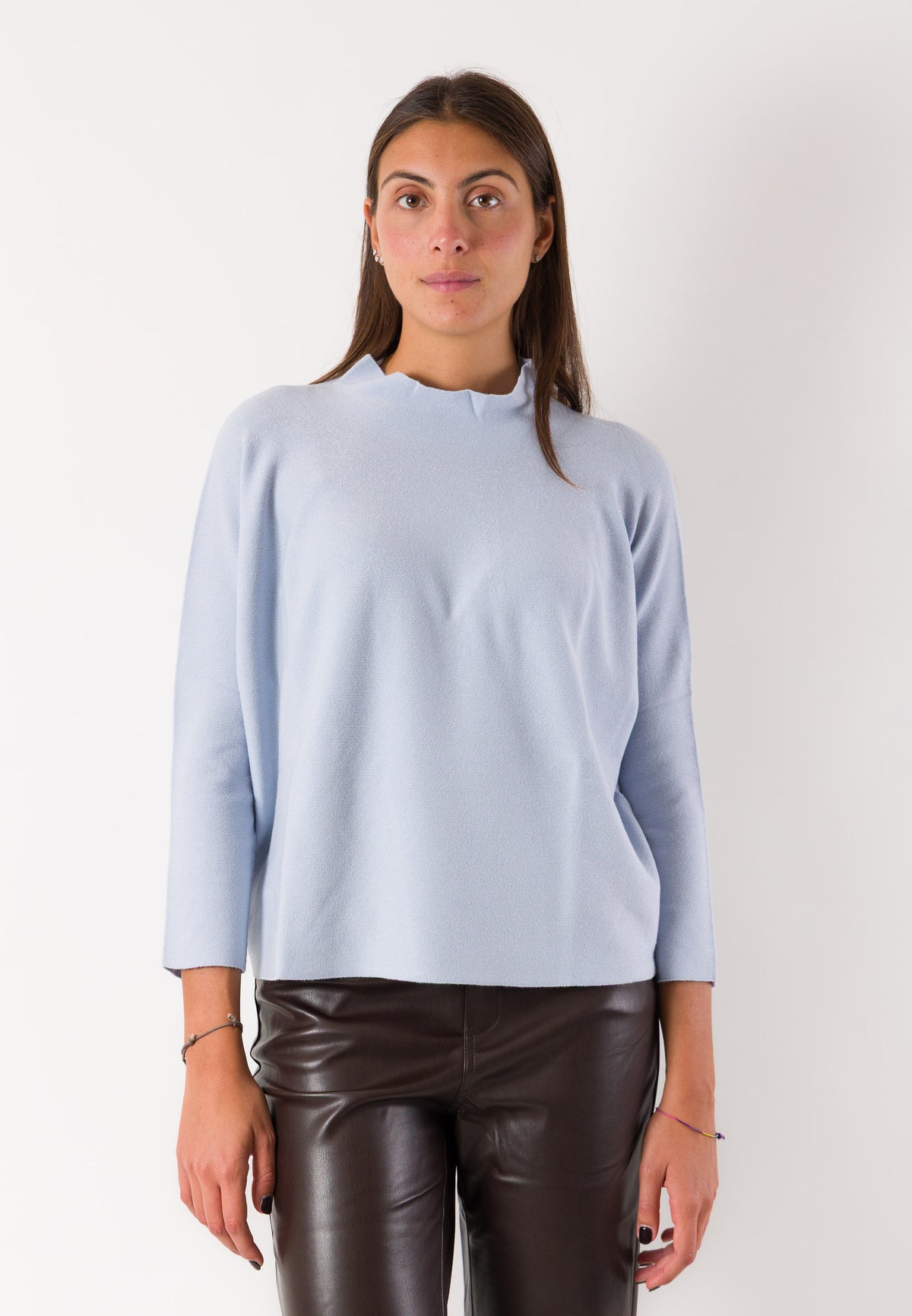 Maglia morbida collo ondulato 3M1711