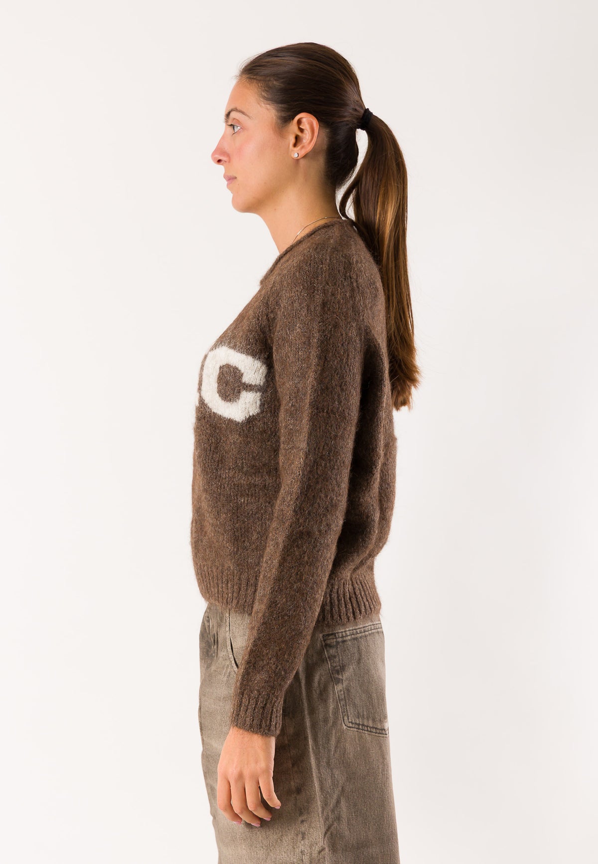 Deha D52700 maglia jacquard alpaca
