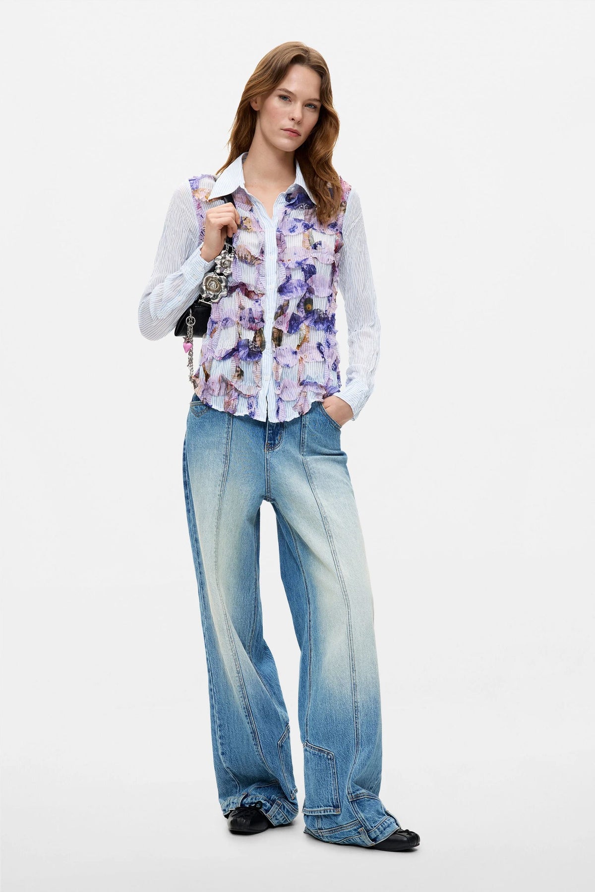 Camicia stampata a maniche lunghe 26WWCW135002