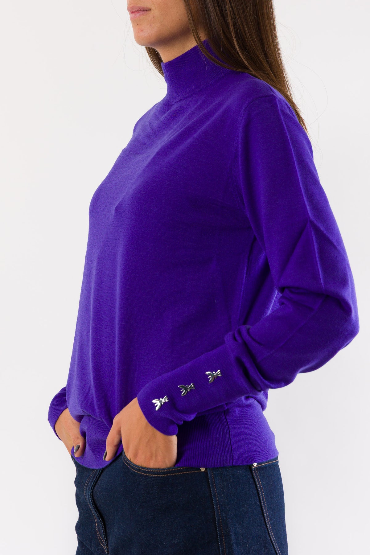 PATRIZIA PEPE Women's Sweater DRAMA PURPLE