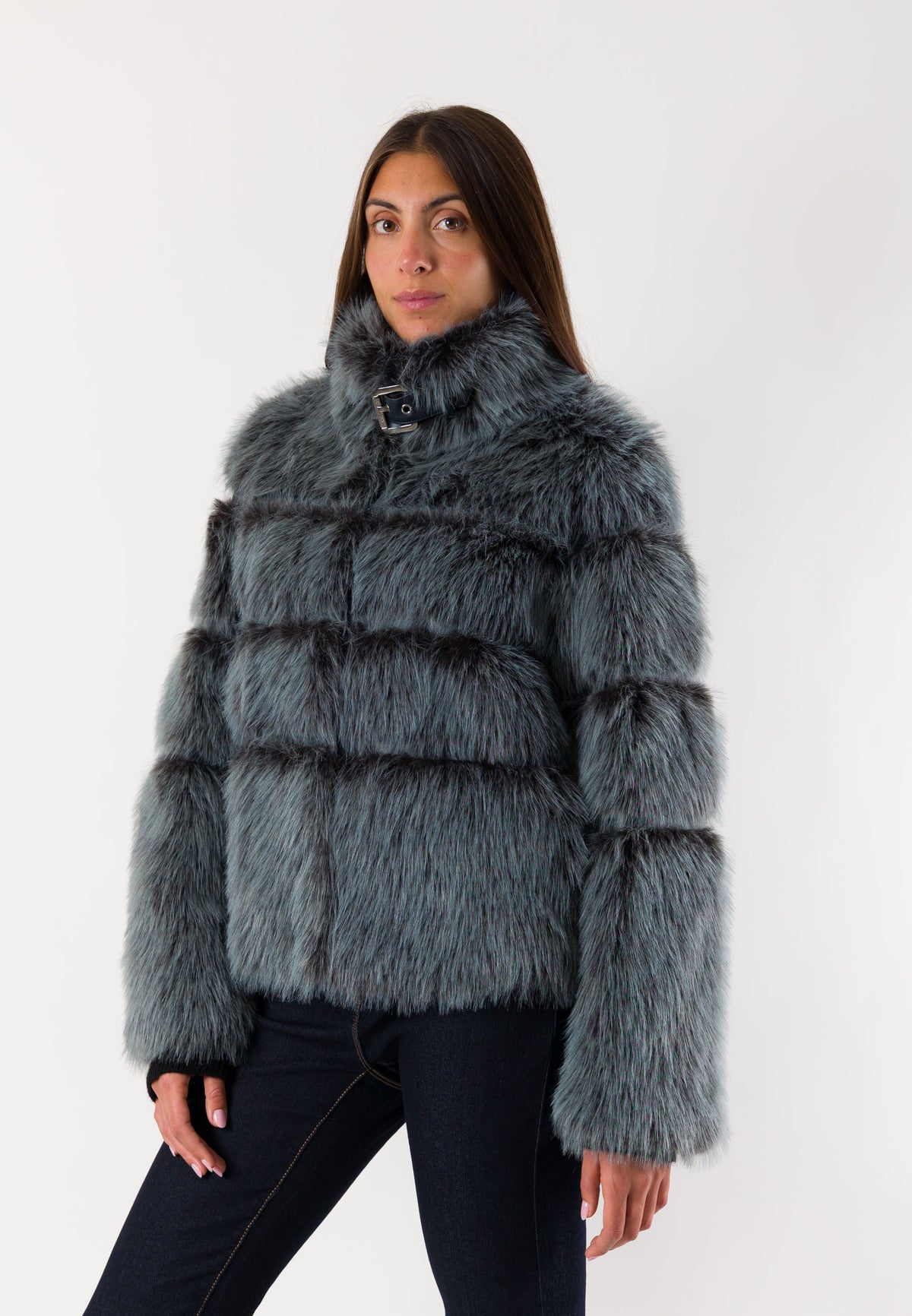 Patrizia Pepe 2O0185 eco-pelliccia cropped