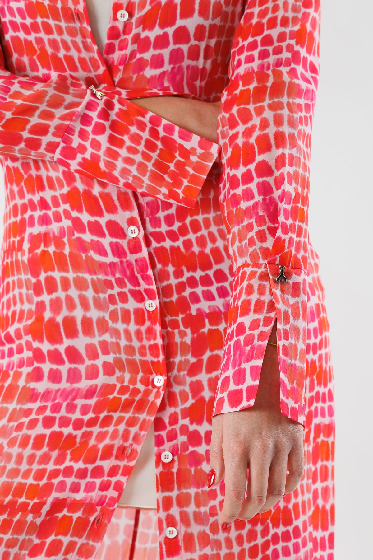 PATRIZIA PEPE Women's Red croco print dresses
