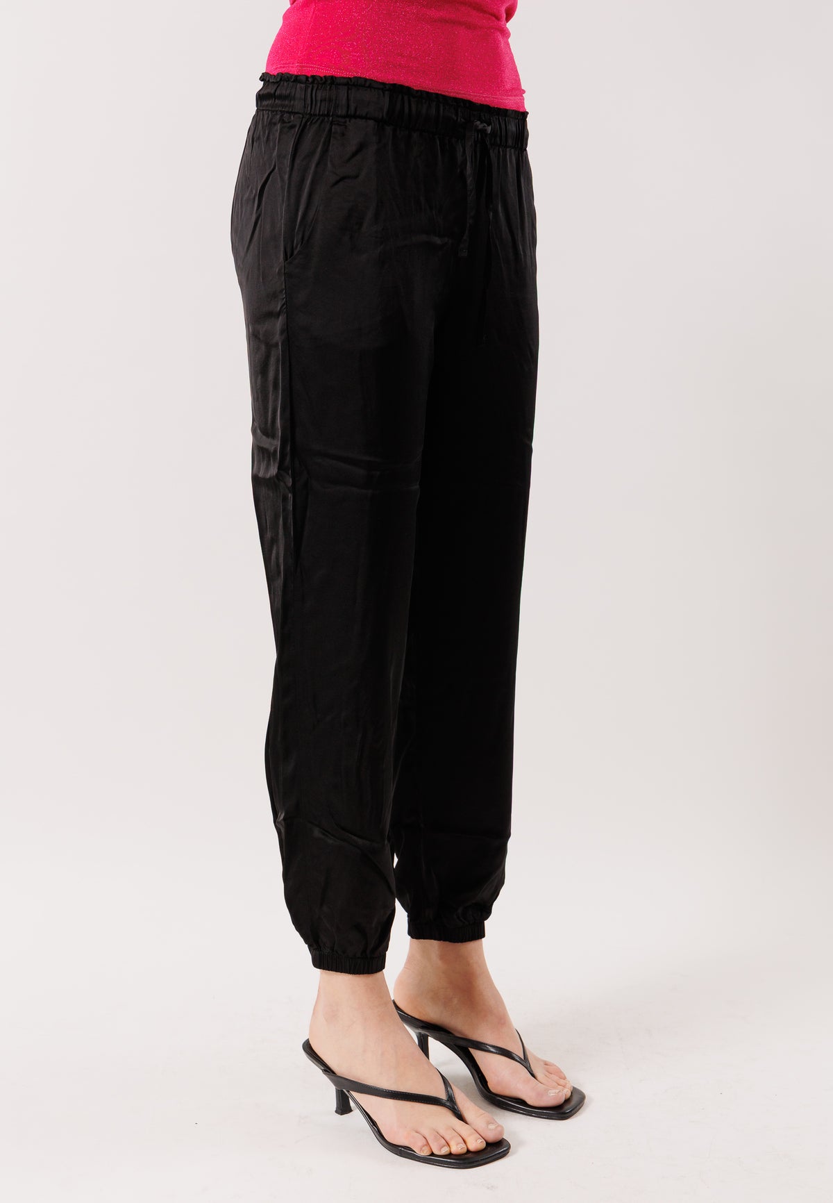 Pantaloni morbidi con coulisse D42455