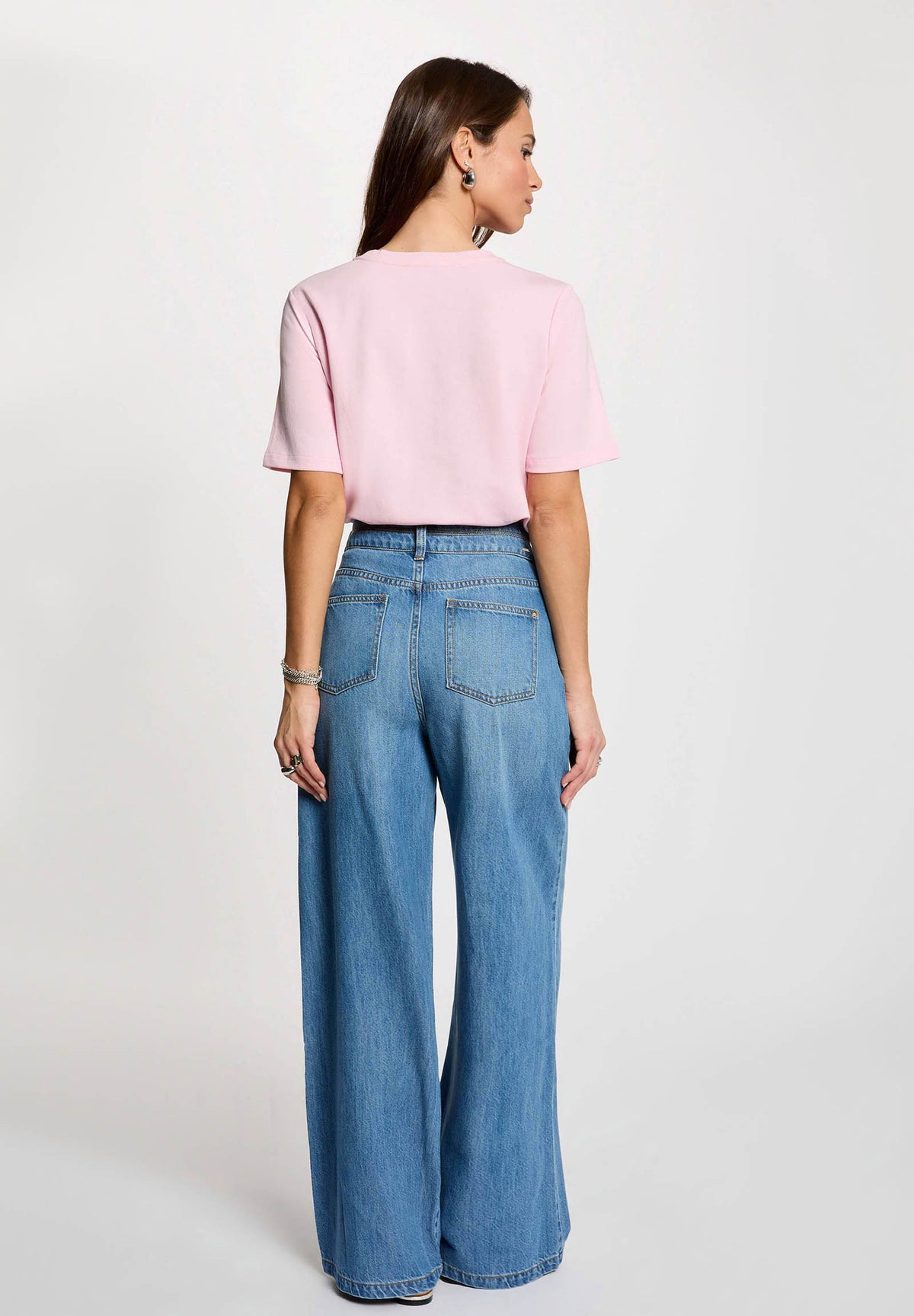 Pantaloni ampi vita alta in Tencel PILOFI - TAGLIE FRANCESI