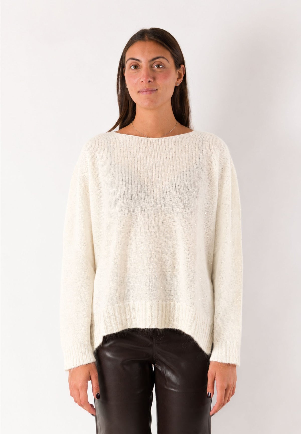Maglia morbida girocollo essenziale 3M1801