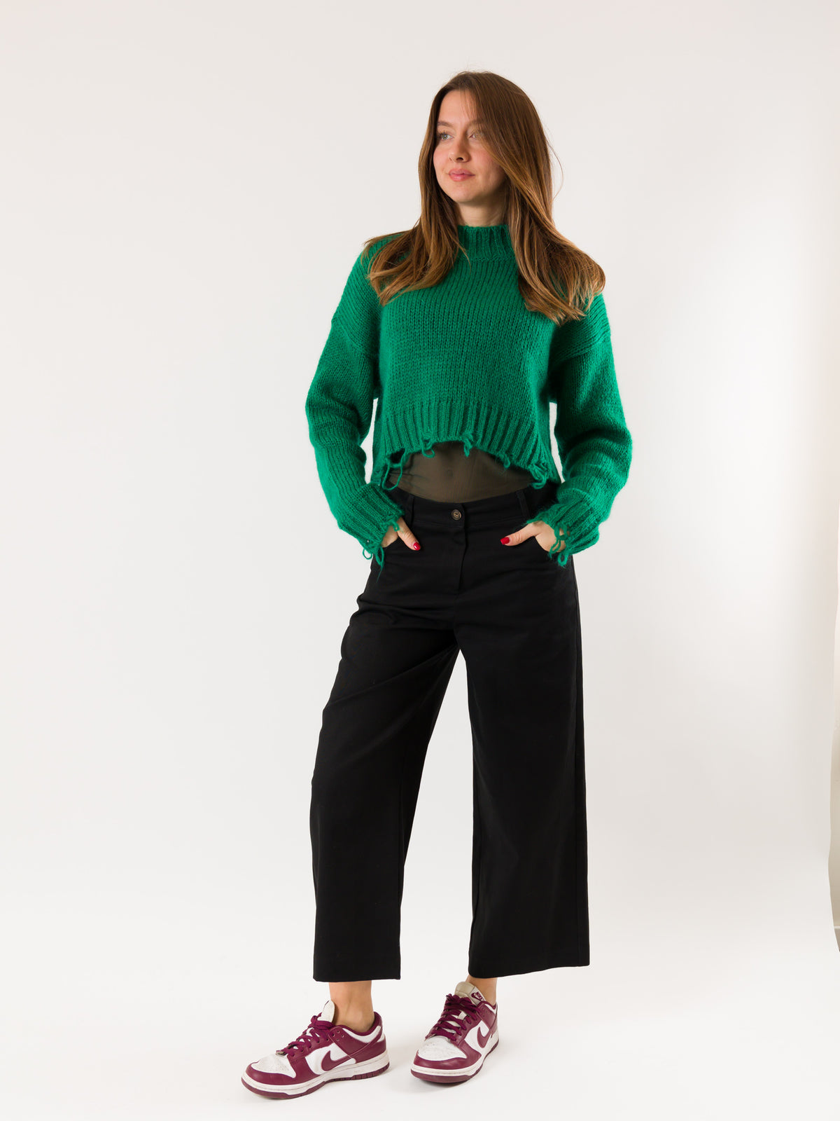 MESANGE Women's Trousers Black