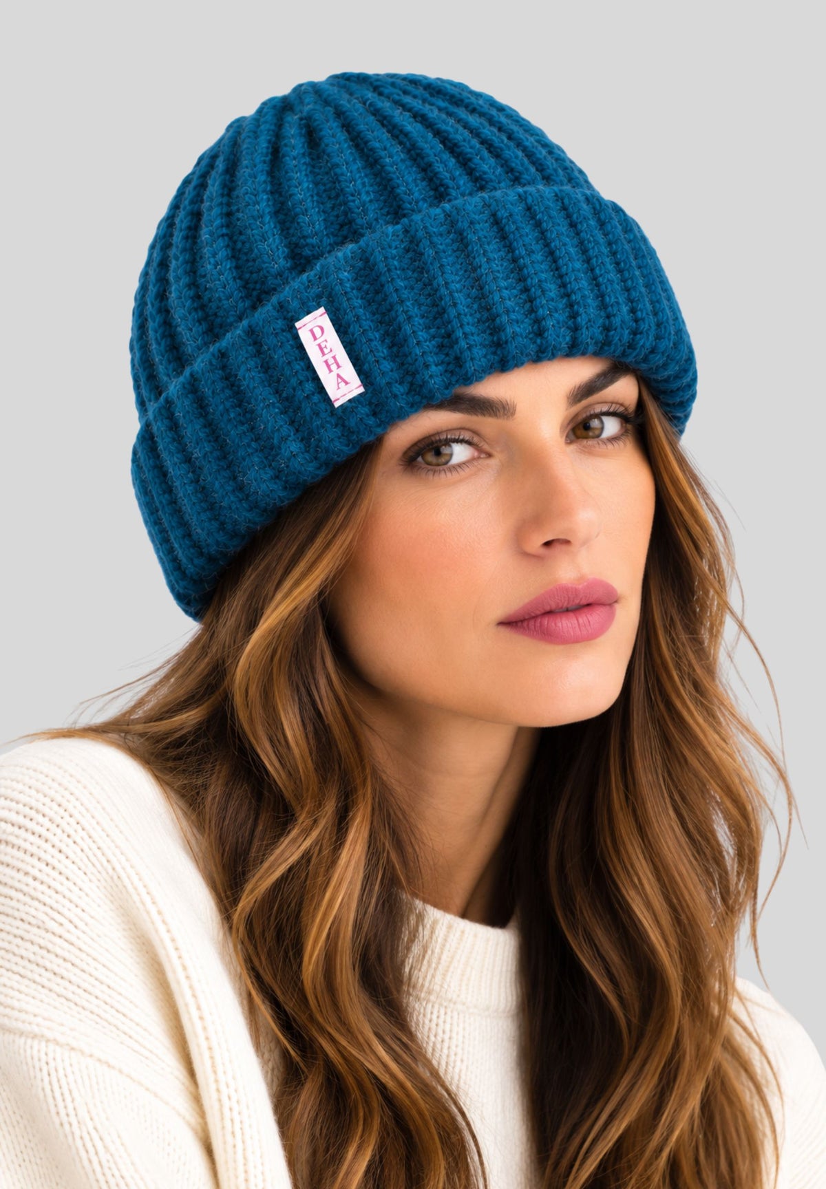 Cappello Donna DEHA in Alpaca e Lana – Teal Green D5291266520