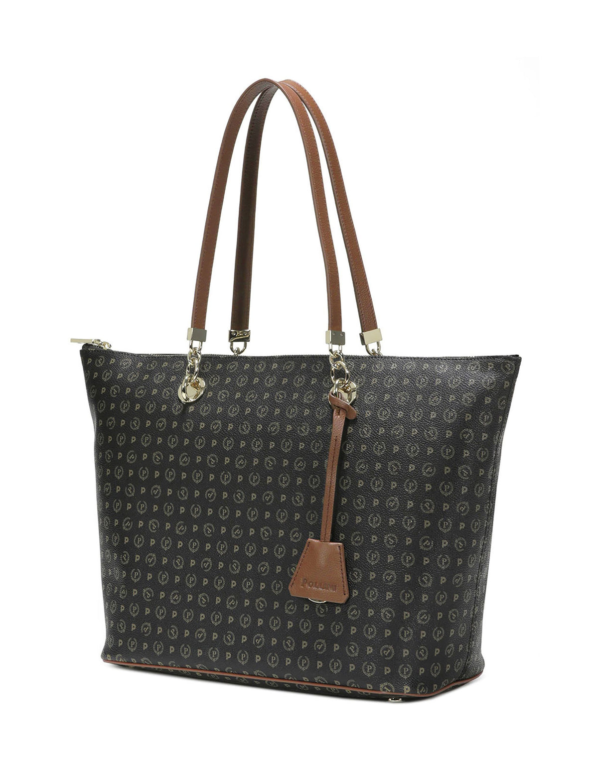 Shopping Bag Heritage Logo Classic Nero/marrone TE8410PP02Q1100DPVC NERO
