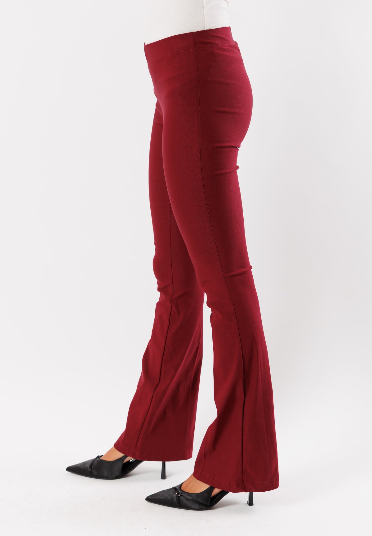 pantaloni a zampa in bengalina elasticizzata AI25584