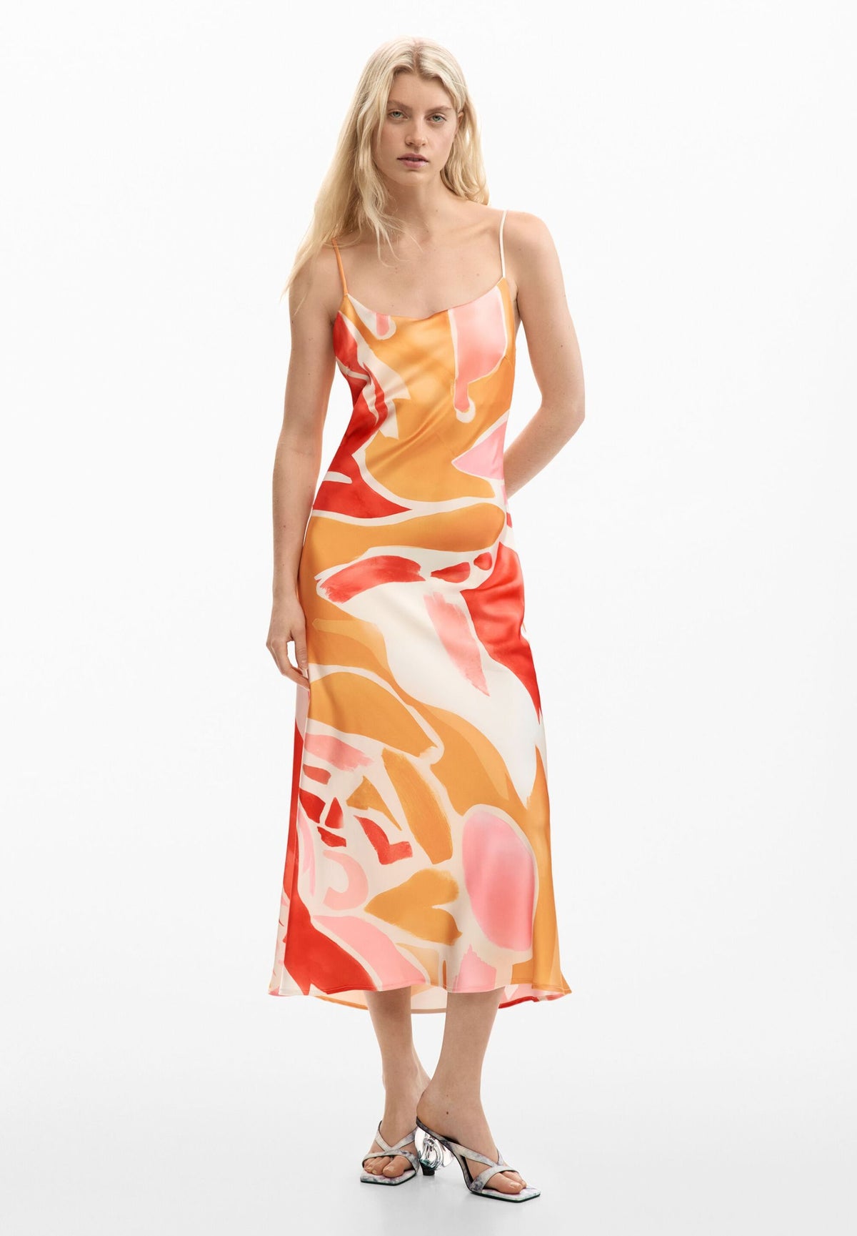 DESIGUAL Women's Orange Dresses
