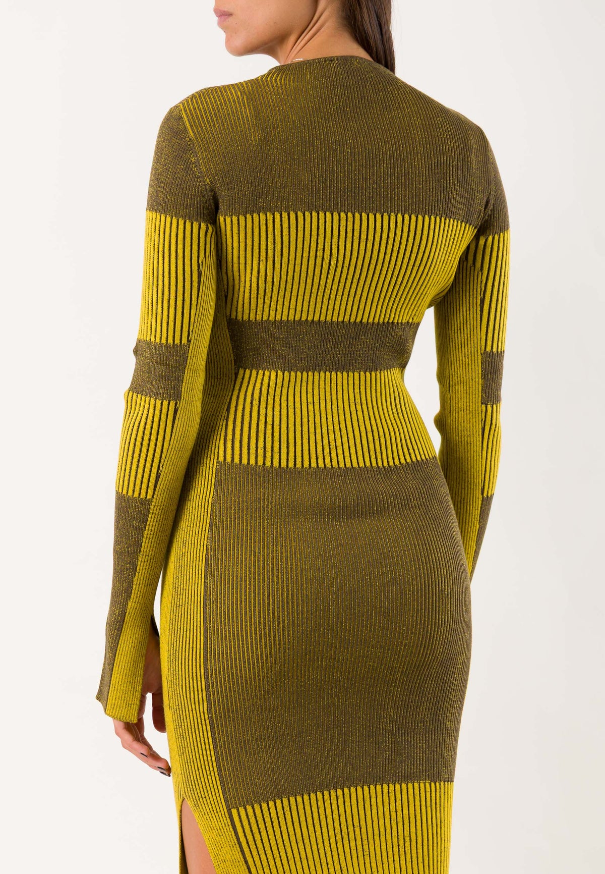 Patrizia Pepe 2A0044 abito midi costine