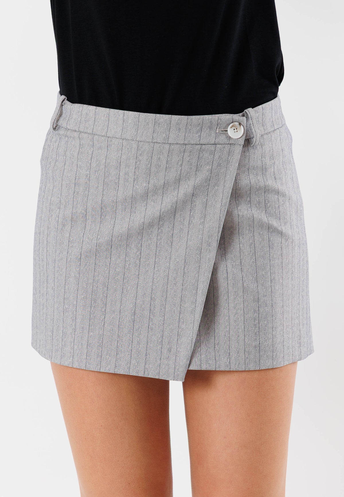 Gonna PATRIZIA PEPE Donna Gray Stripes