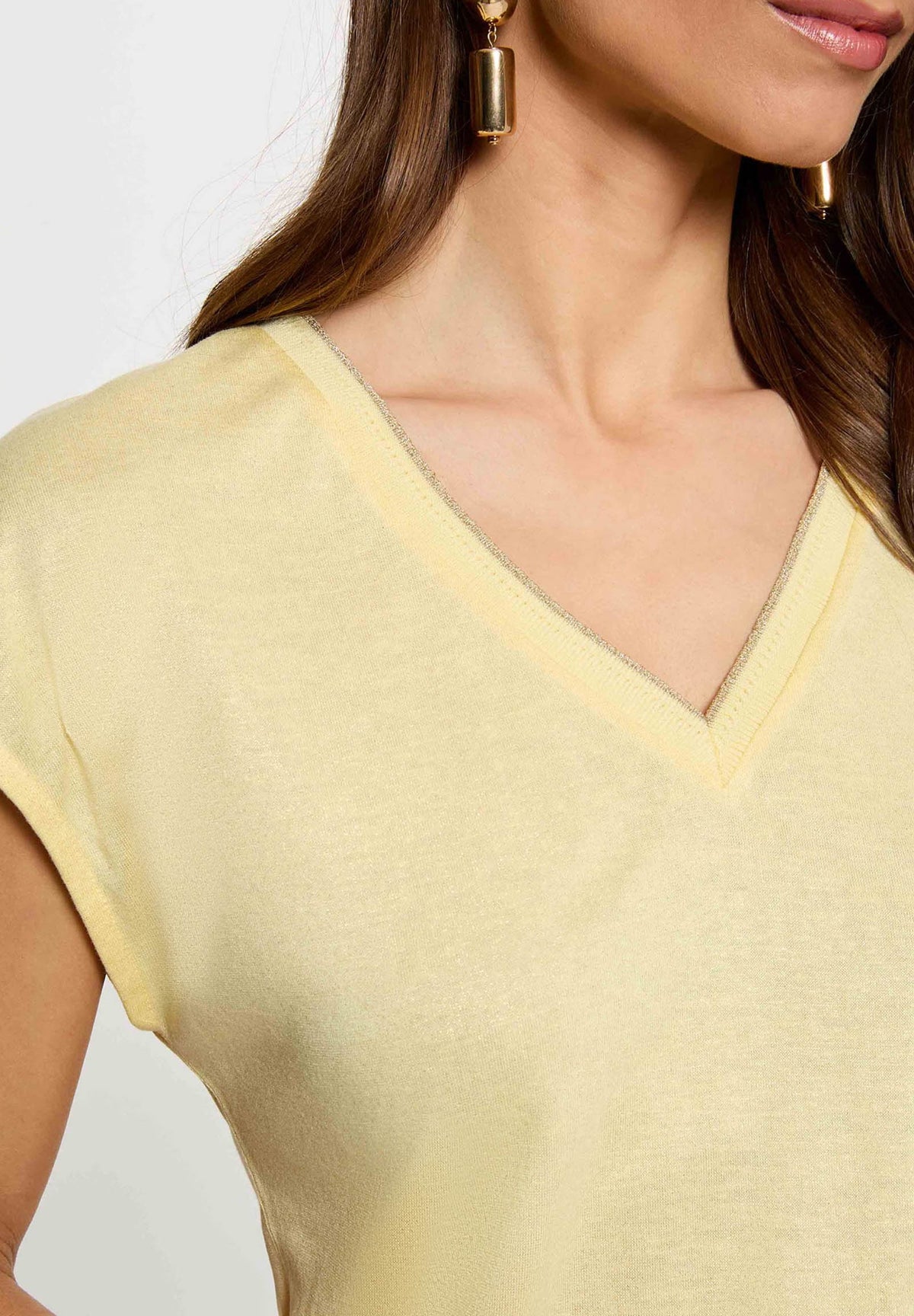 MORGAN DE TOI Women's T-shirt LIGHT YELLOW